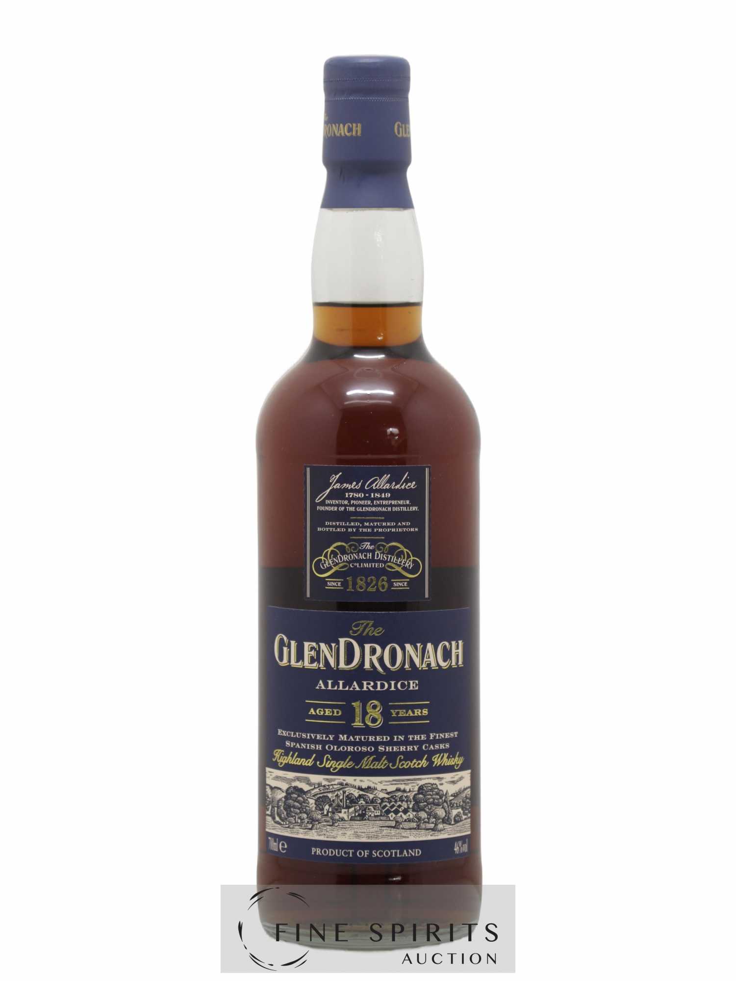 Glendronach 18 years Of. Allardice Lot 1 - One of 6600 - bottled 2009 - Lot de 1 bouteille - 1