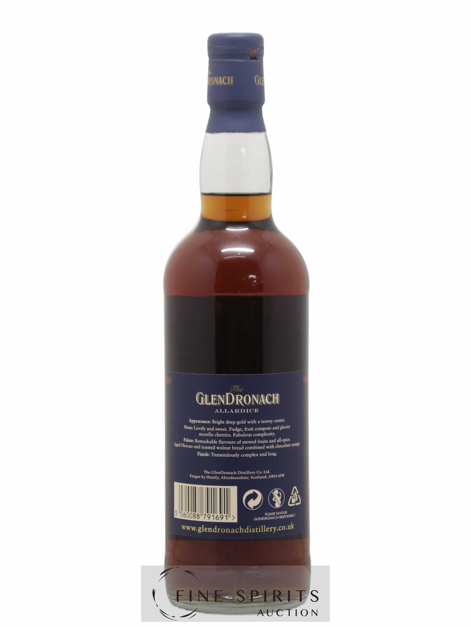 Glendronach 18 years Of. Allardice Lot 1 - One of 6600 - bottled 2009 - Lot de 1 bouteille - 2