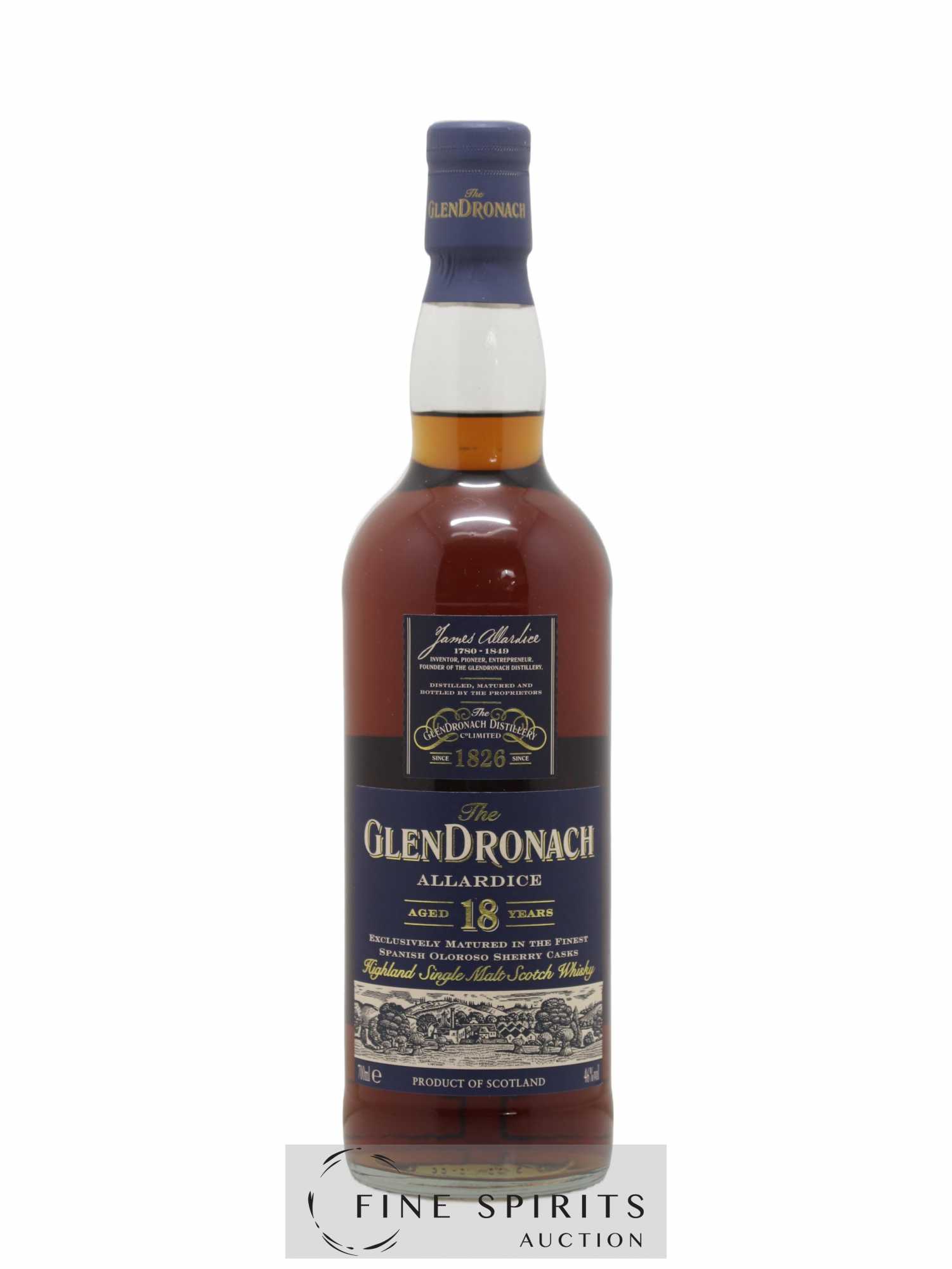 Glendronach 18 years Of. Allardice Lot 1 - One of 6600 - bottled 2009 - Posten von 1 Flasche - 1