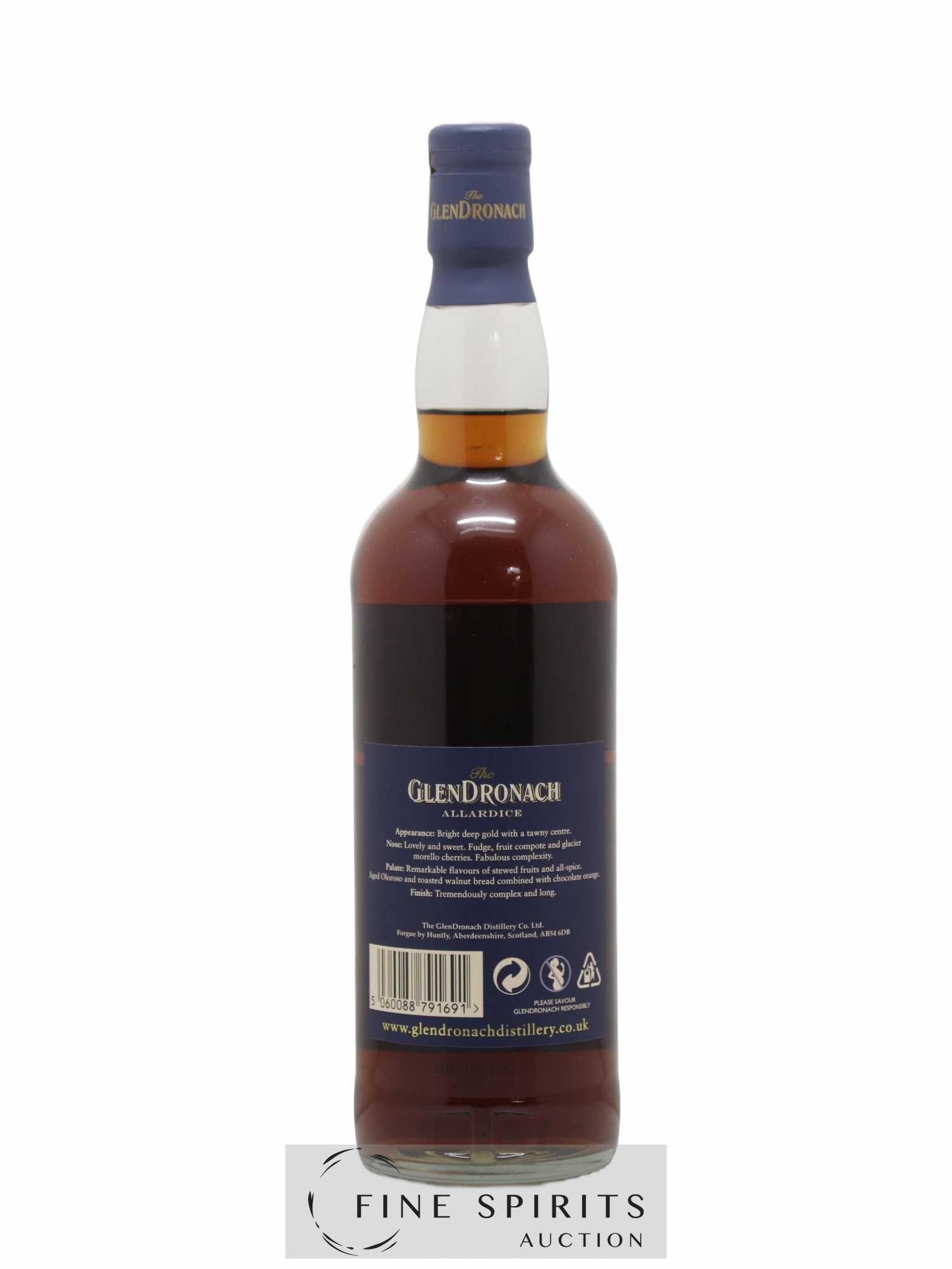 Glendronach 18 years Of. Allardice Lot 1 - One of 6600 - bottled 2009 - Posten von 1 Flasche - 2