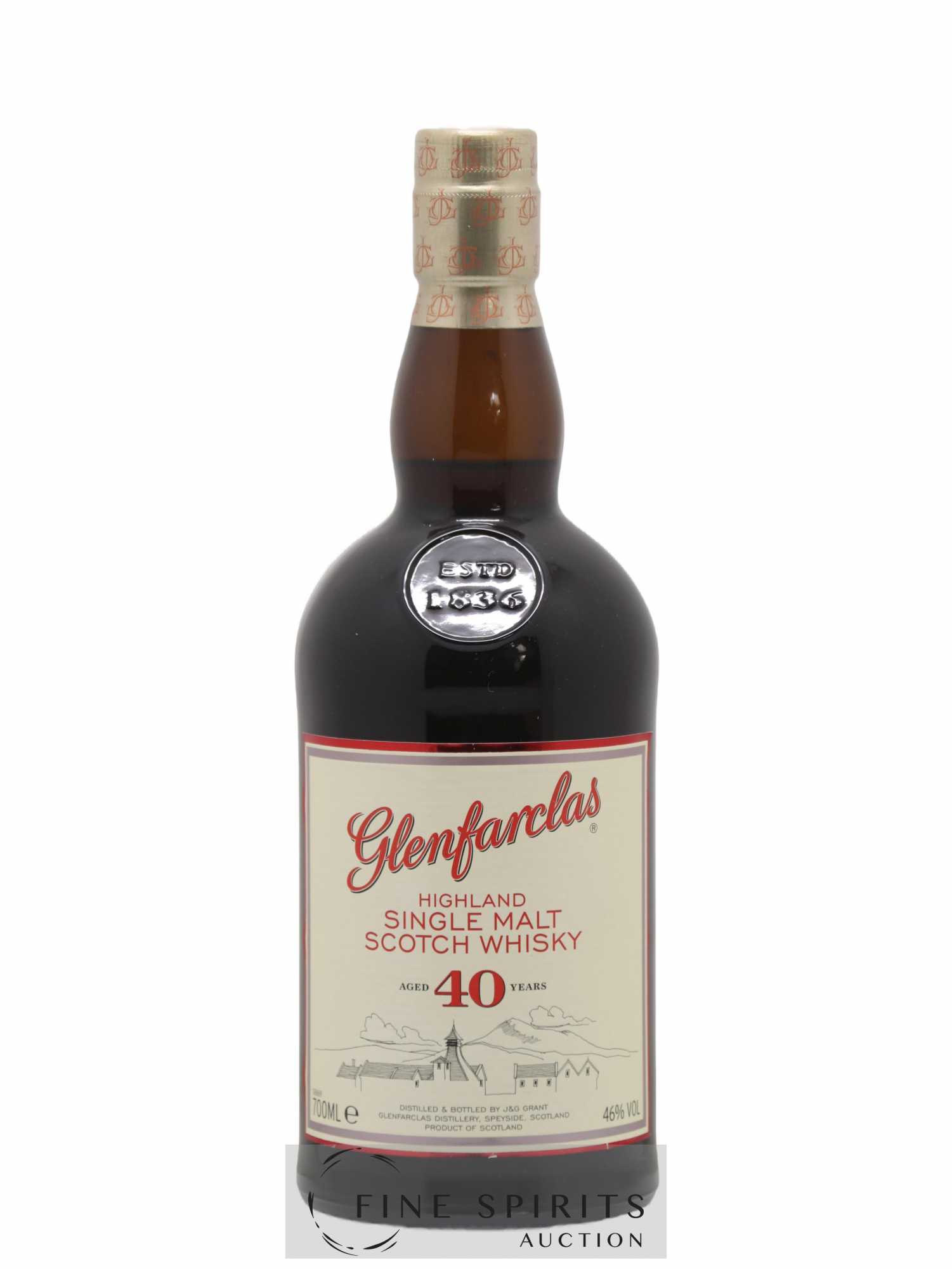 Glenfarclas 40 years Of. - Lot de 1 bouteille - 1