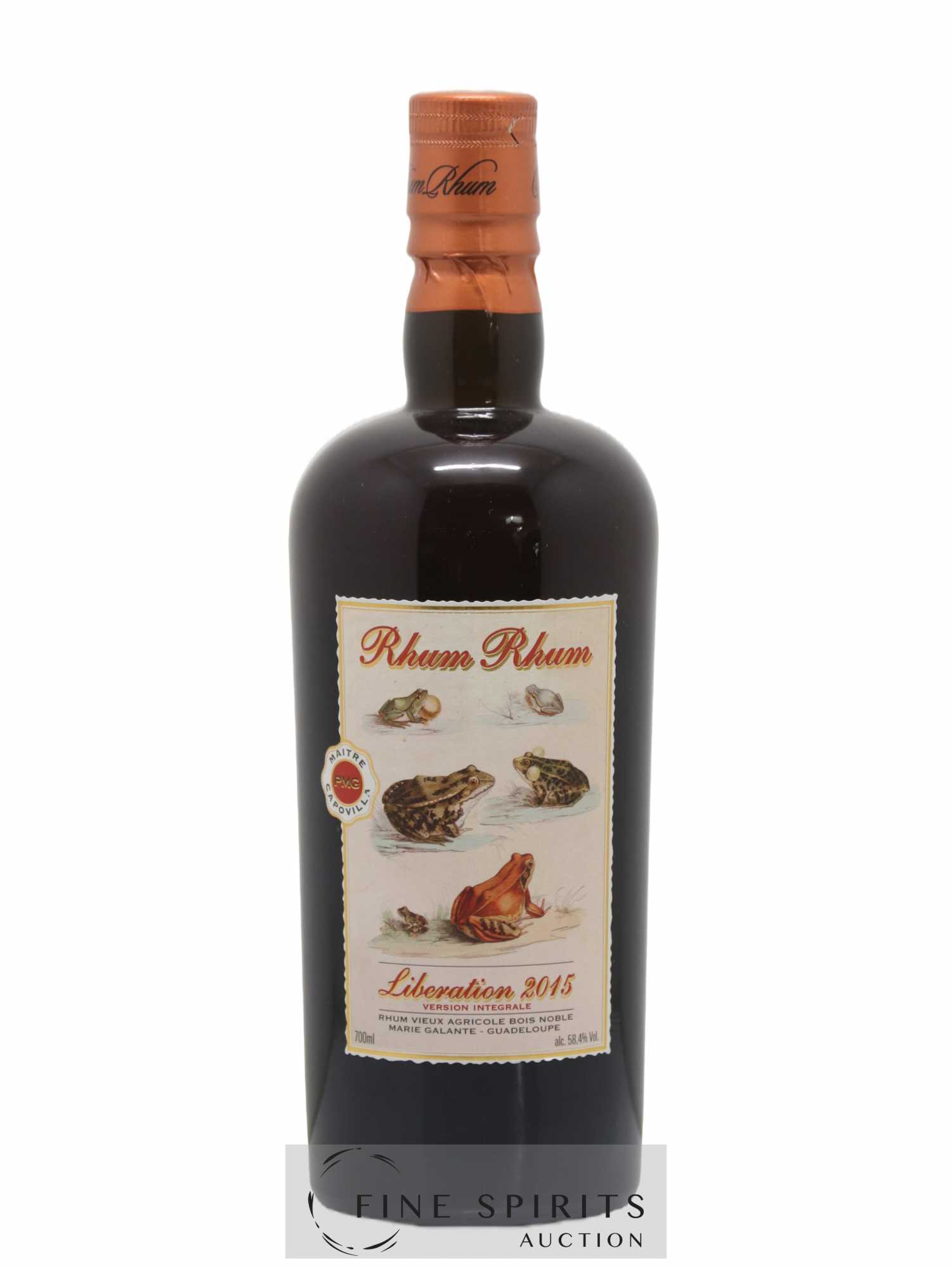 Rhum Rhum Of. PMG - Maitre Capovilla Libération 2015 Version Intégrale - Lot of 1 bottle - 1