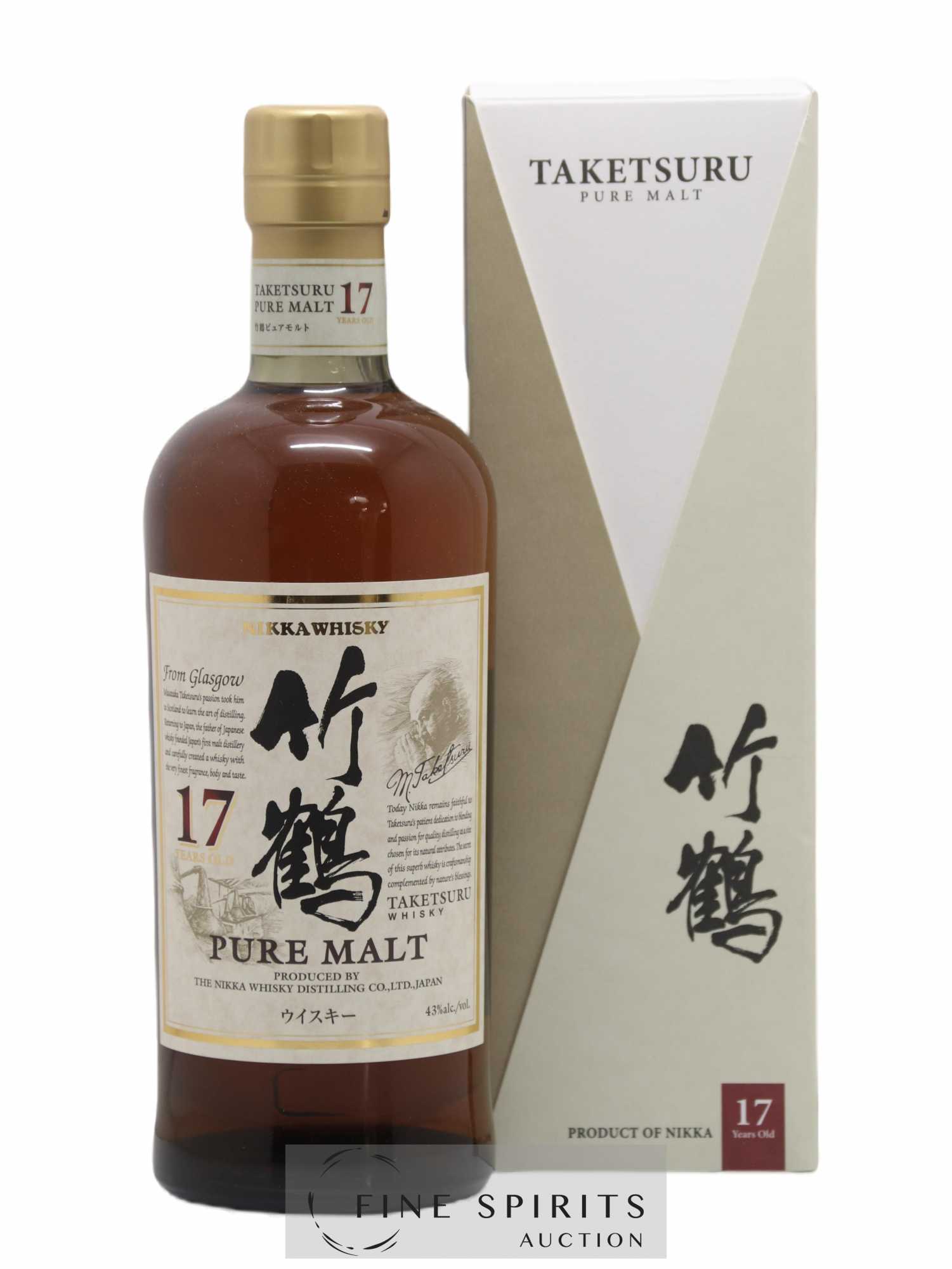 Taketsuru 17 years Of. Pure Malt Nikka Whisky - Lot de 1 bouteille - 0