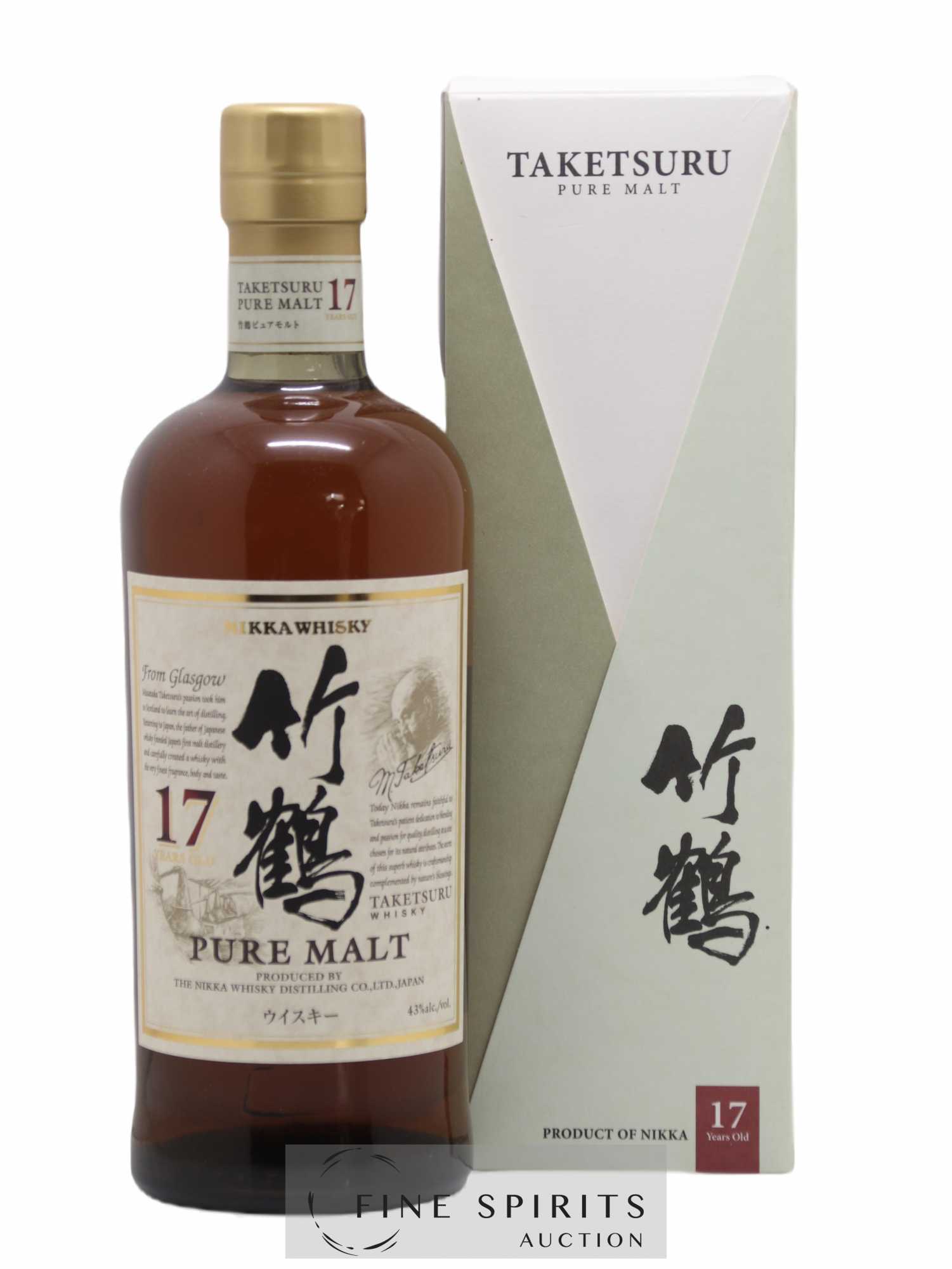Taketsuru 17 years Of. Pure Malt Nikka Whisky - Lot de 1 bouteille - 0