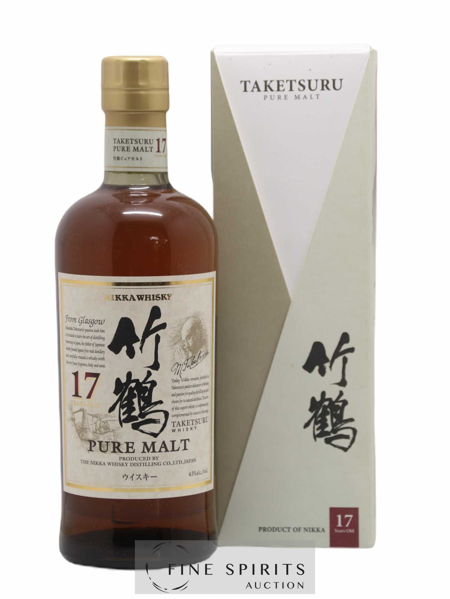 Taketsuru 17 years Of. Pure Malt Nikka Whisky - Lot de 1 bouteille - 0
