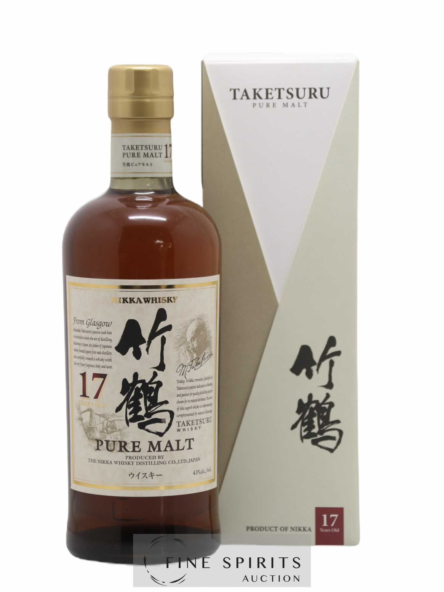 Taketsuru 17 years Of. Pure Malt Nikka Whisky - Lot de 1 bouteille - 0