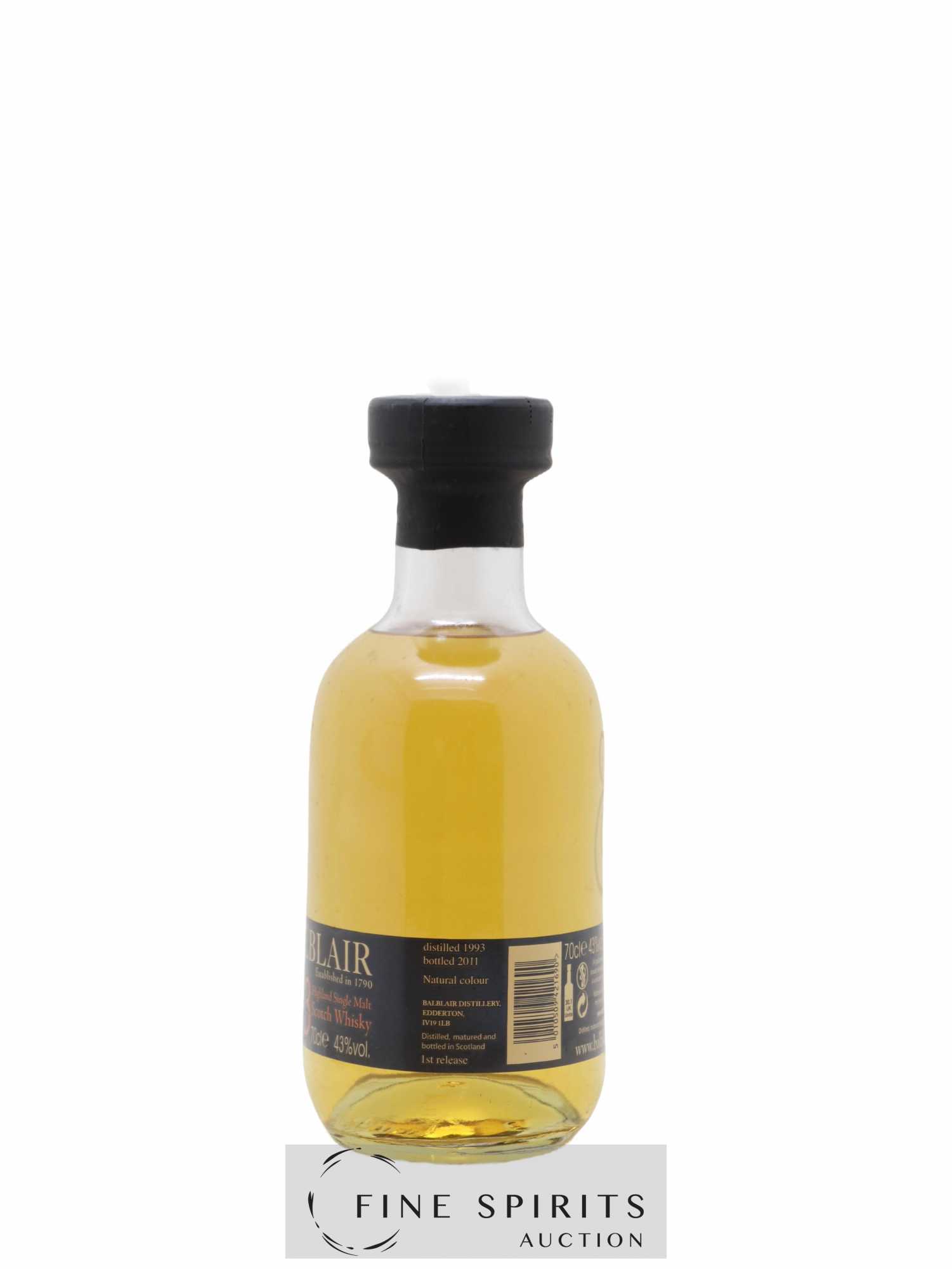 Balblair 1993 Of. 1st Release - bottled 2011 Vintage - Lot of 1 bottle - 3