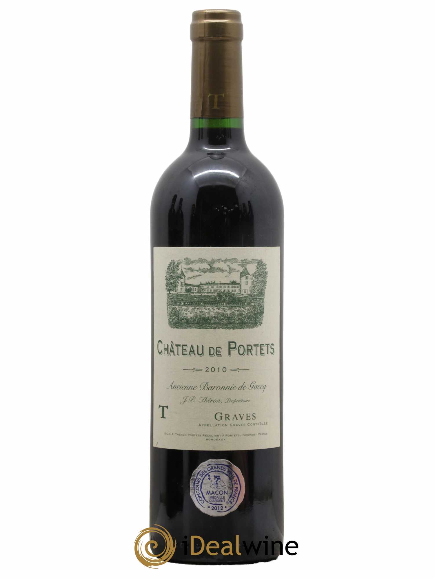 Graves Château de Portets 2010 - Lot de 1 bouteille - 0