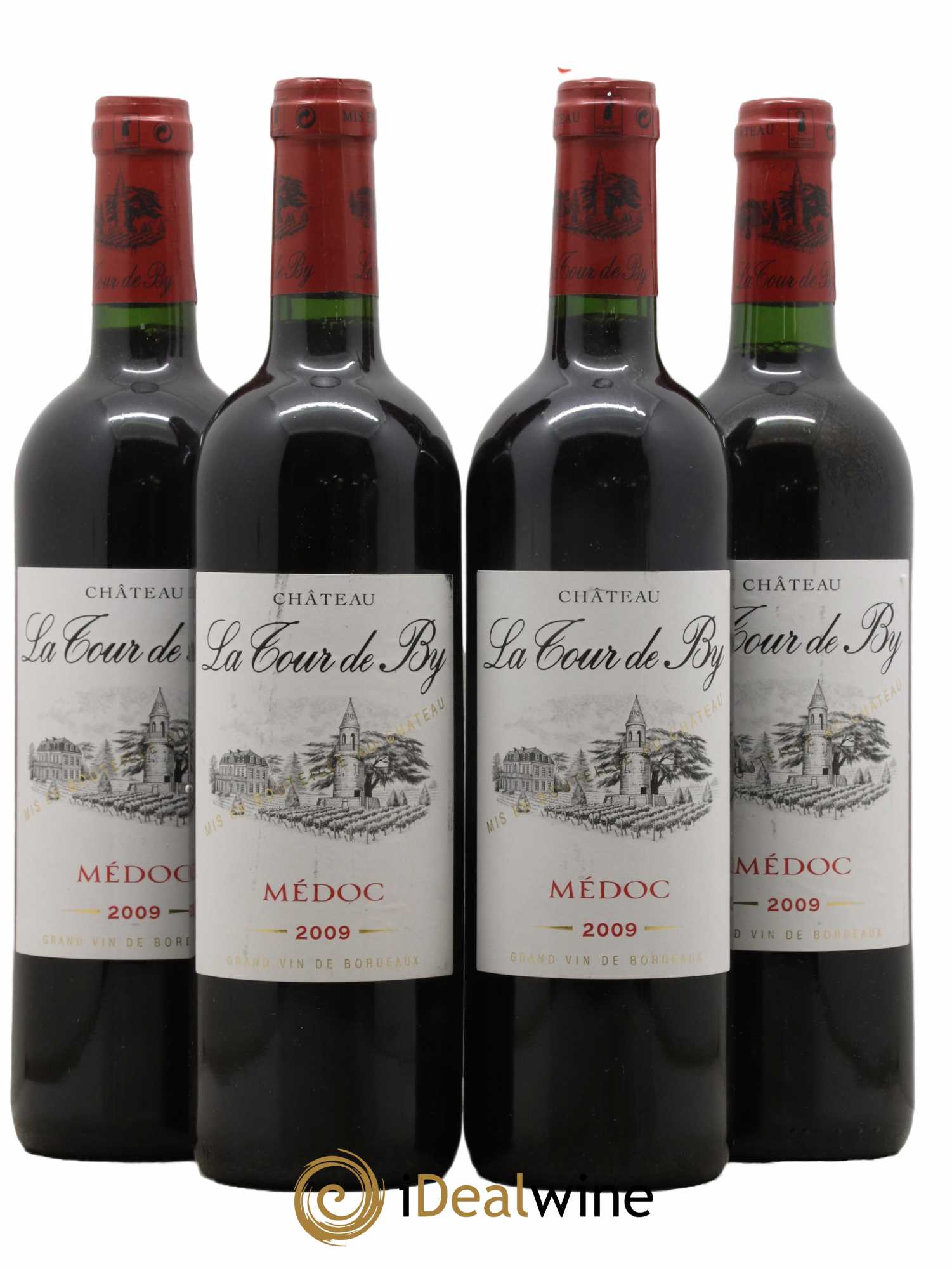 Château La Tour de By Cru Bourgeois 2009 - Lot de 4 bouteilles - 0