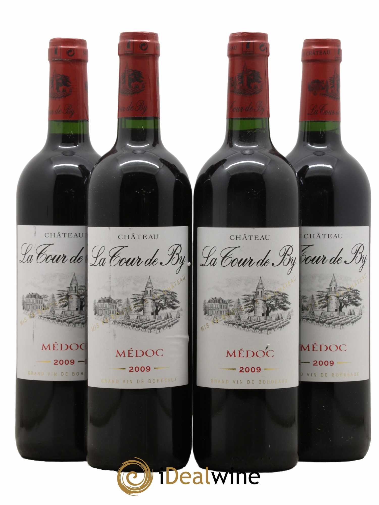 Château La Tour de By Cru Bourgeois 2009 - Lot de 4 bouteilles - 0