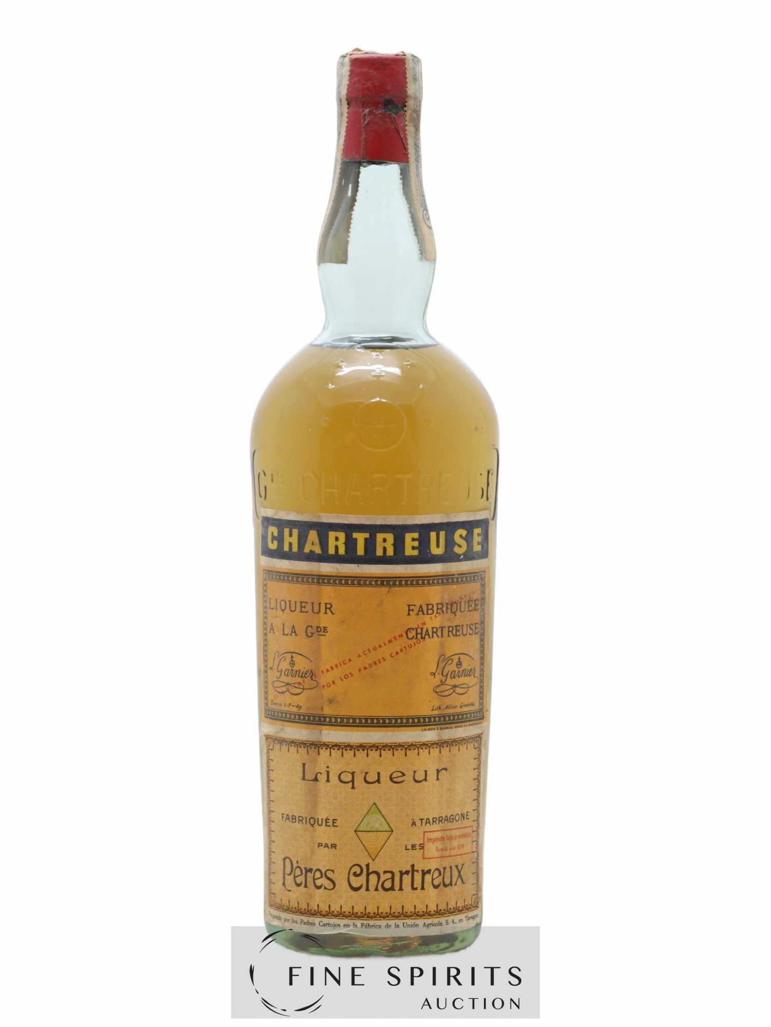 Chartreuse Of. Tarragone Jaune El Cumbre (1951-1960) - Lot de 1 bouteille - 0