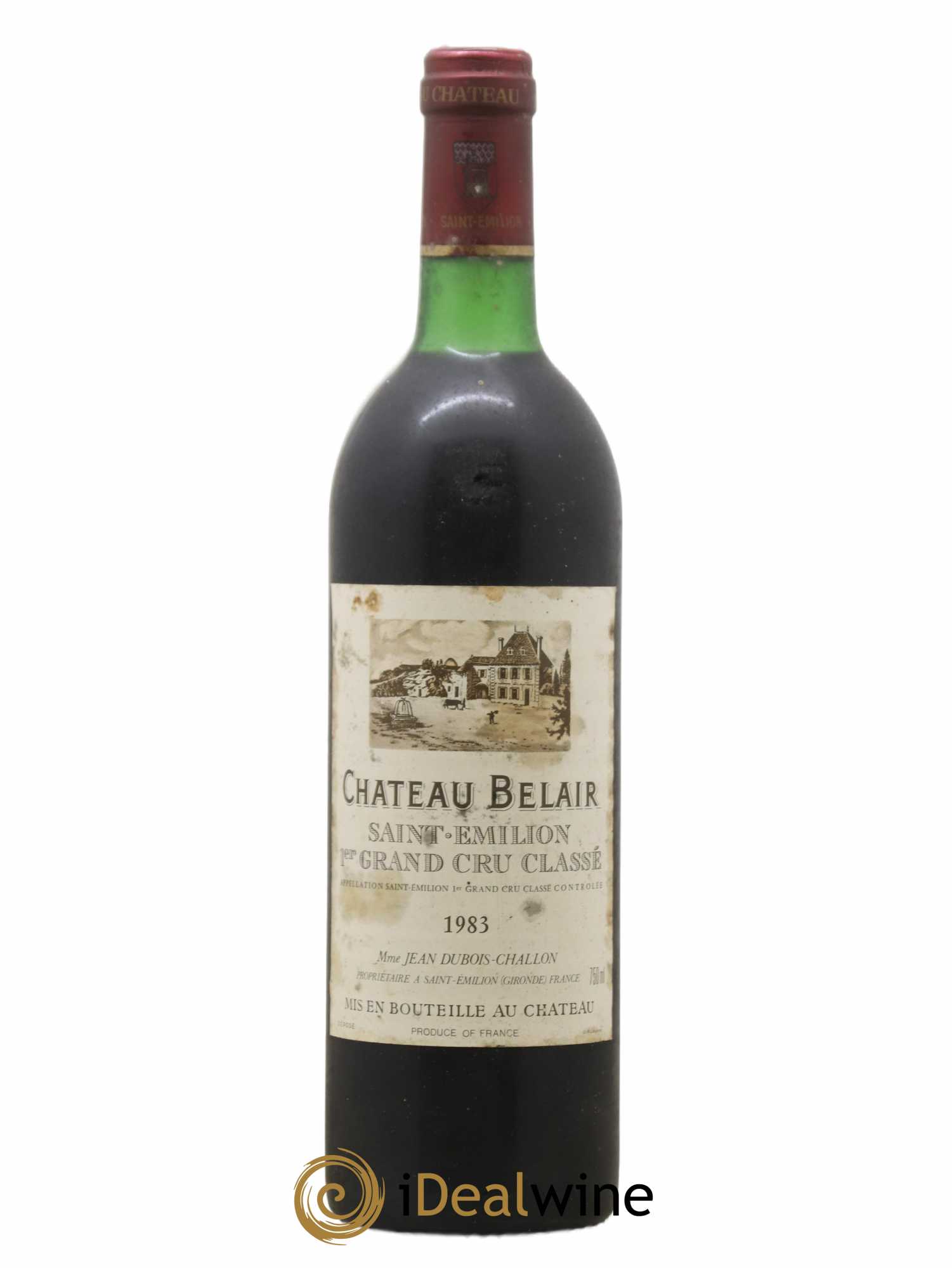 Château Belair (Belair-Monange) 1er Grand Cru Classé B 1983 - Lot de 1 bouteille - 0