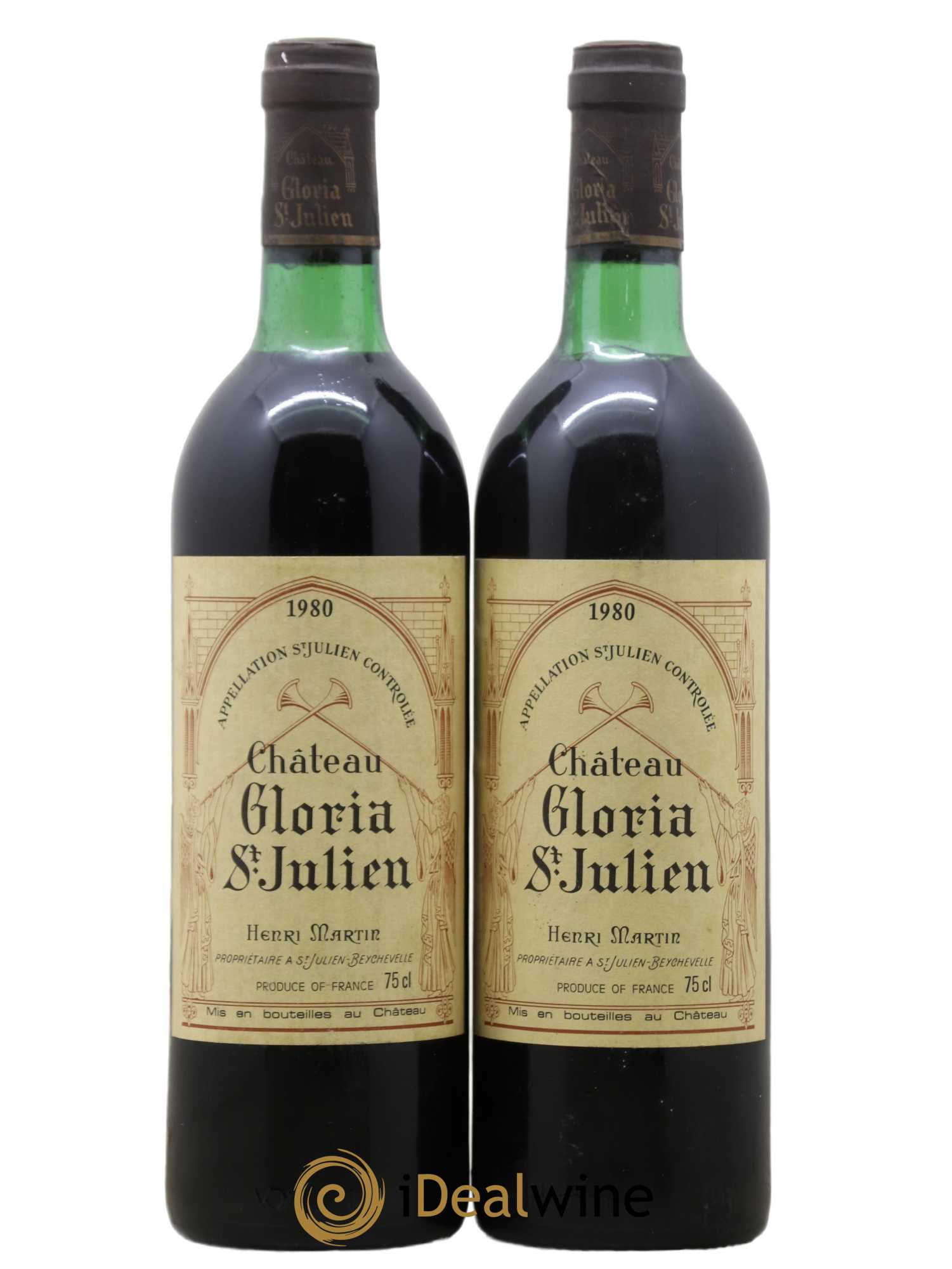Château Gloria 1980 - Lot de 2 bouteilles - 0