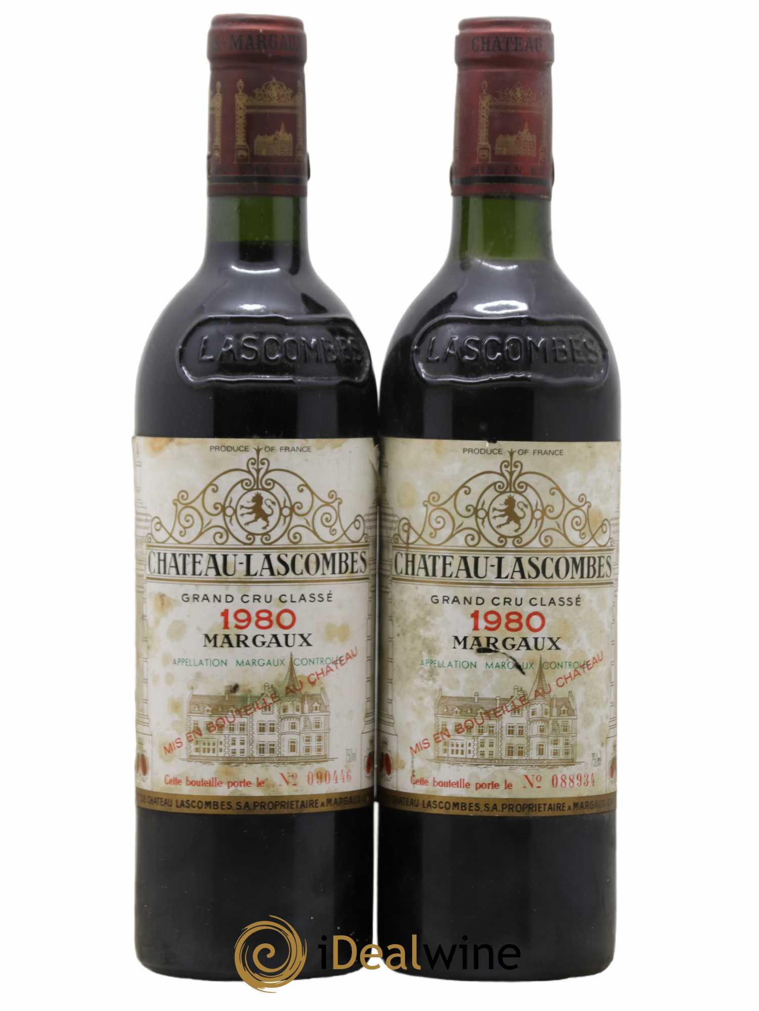 Château Lascombes 2ème Grand Cru Classé 1980 - Lot de 2 bouteilles - 0
