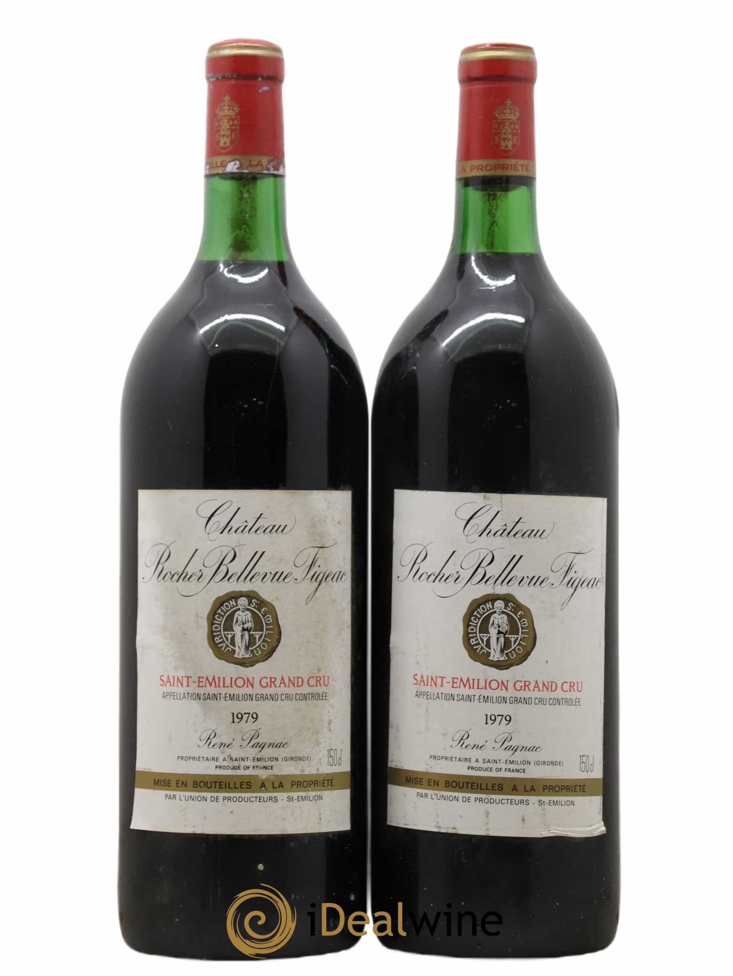 Château Rocher Bellevue Figeac (sans prix de réserve) 1979 - Lot de 2 magnums - 0
