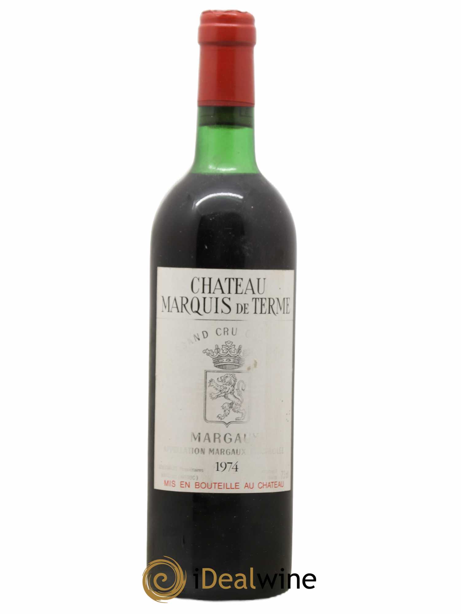 Château Marquis de Terme 4ème Grand Cru Classé 1974 - Lot de 1 bouteille - 0