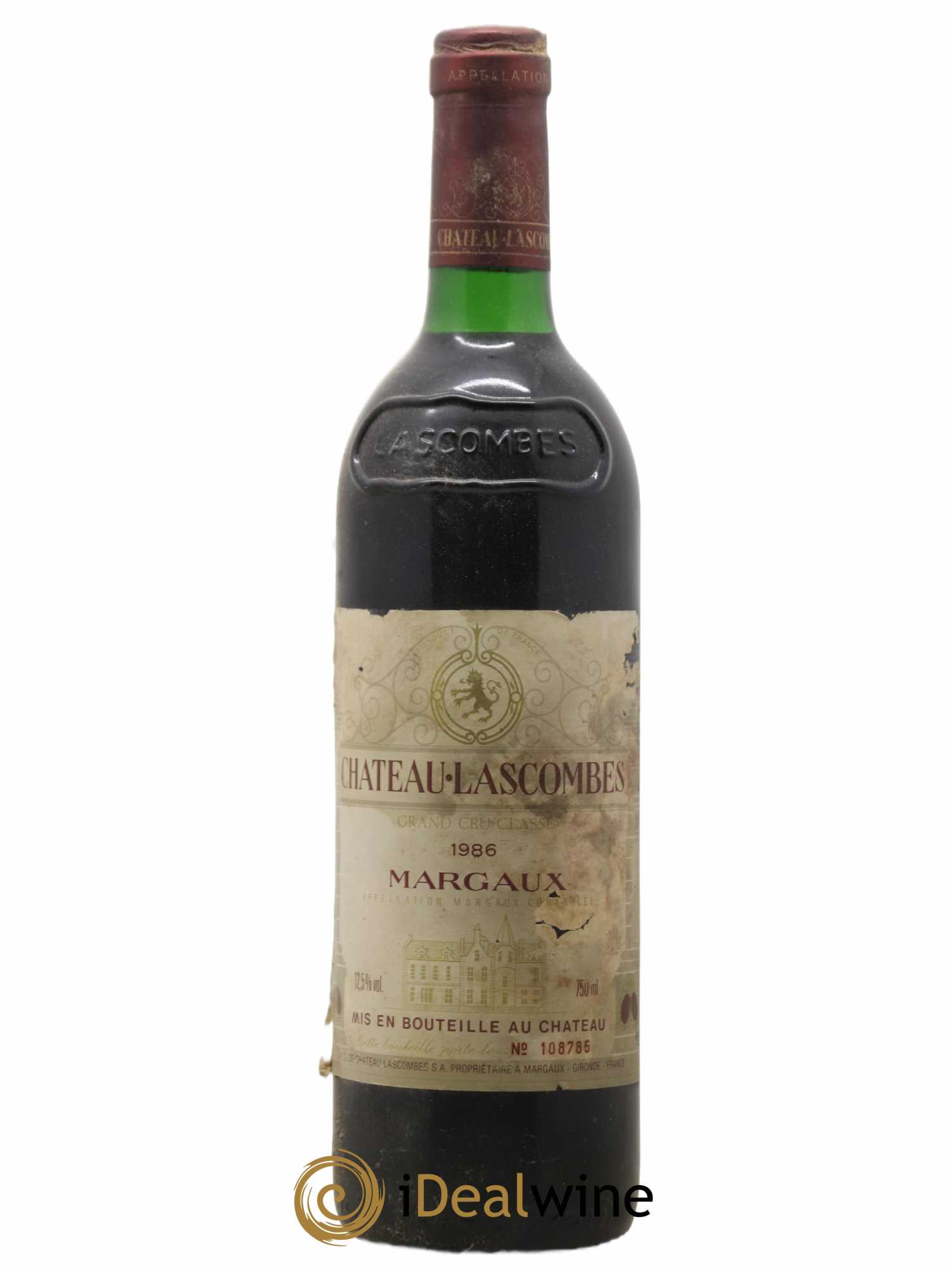 Château Lascombes 2ème Grand Cru Classé 1986 - Lot de 1 bouteille - 0