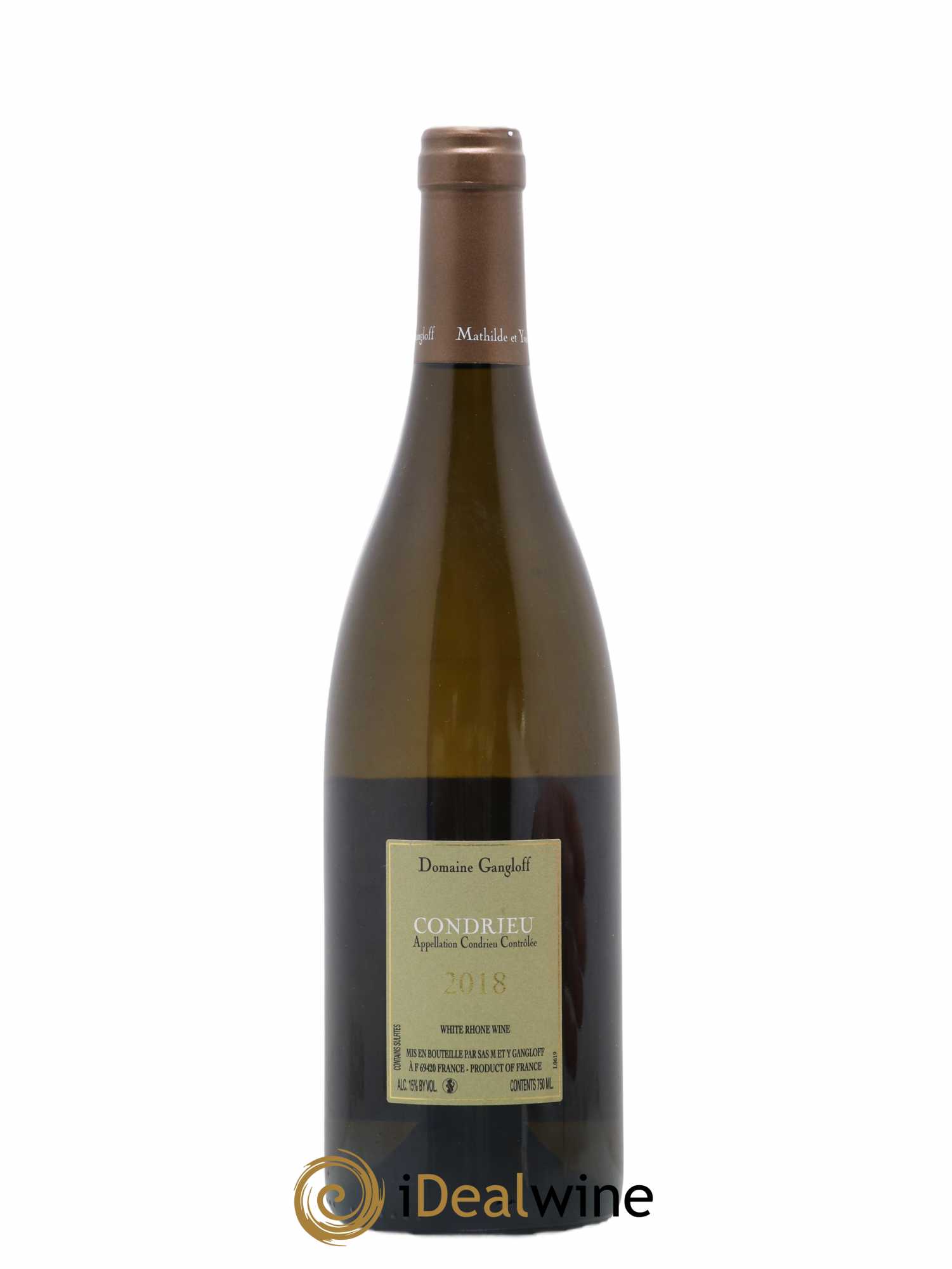 Condrieu Domaine Gangloff (Domaine) 2018 - Lot de 1 bouteille - 1