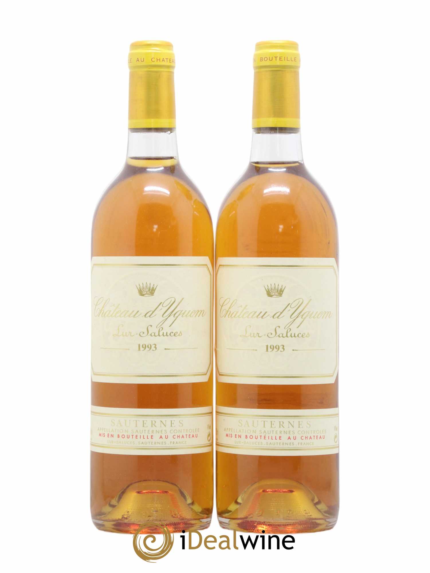 Château d' Yquem 1er Cru Classé Supérieur 1993 - Lotto di 2 bottiglie - 0
