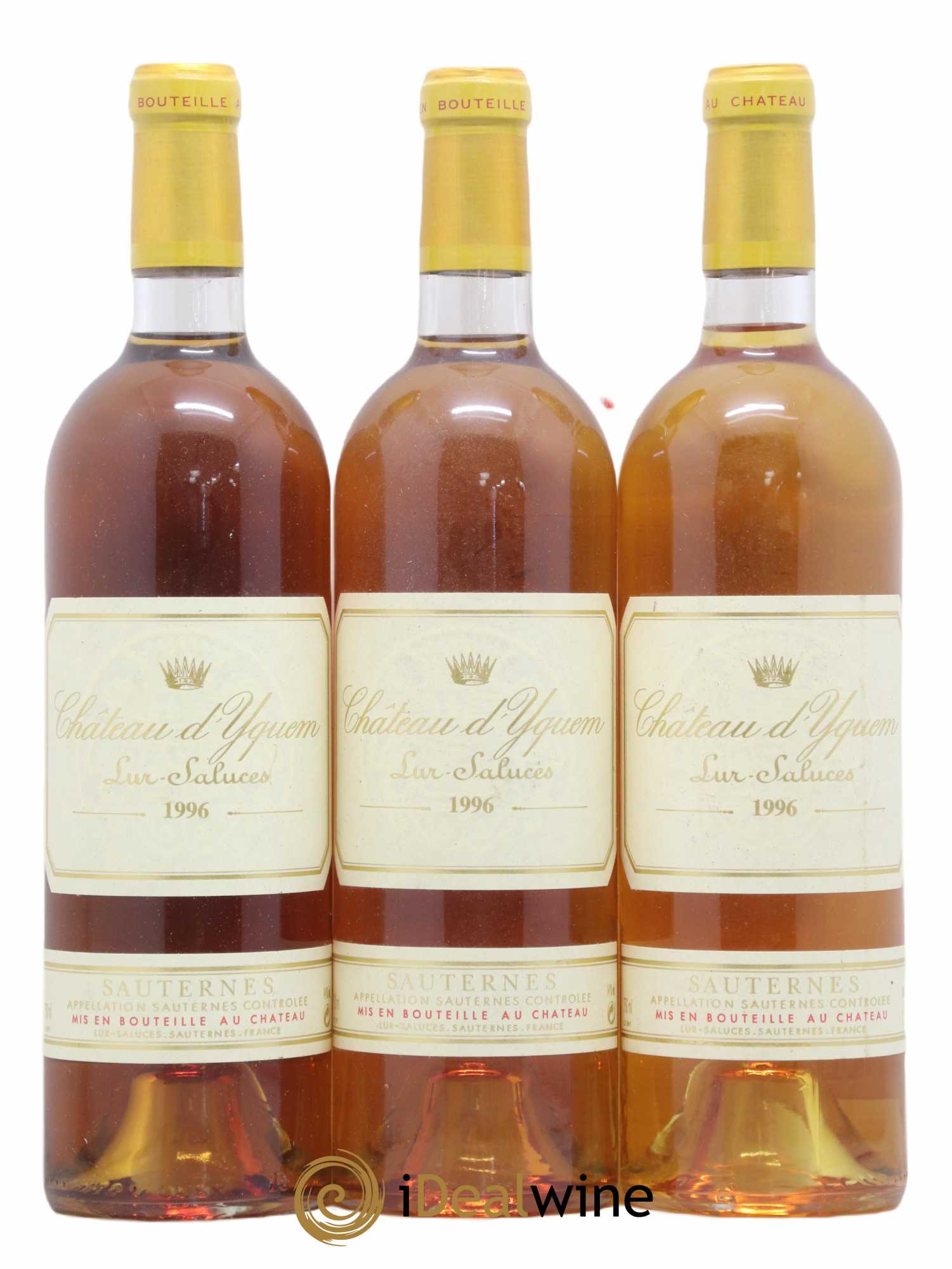 Château d' Yquem 1er Cru Classé Supérieur 1996 - Lot de 3 bouteilles - 0