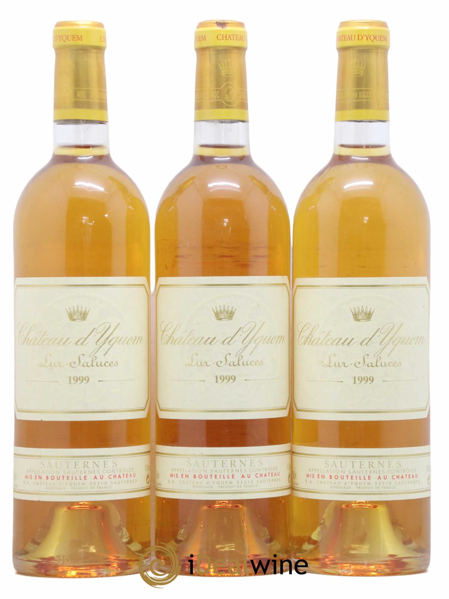Château d' Yquem 1er Cru Classé Supérieur 1999 - Lotto di 3 bottiglie - 0