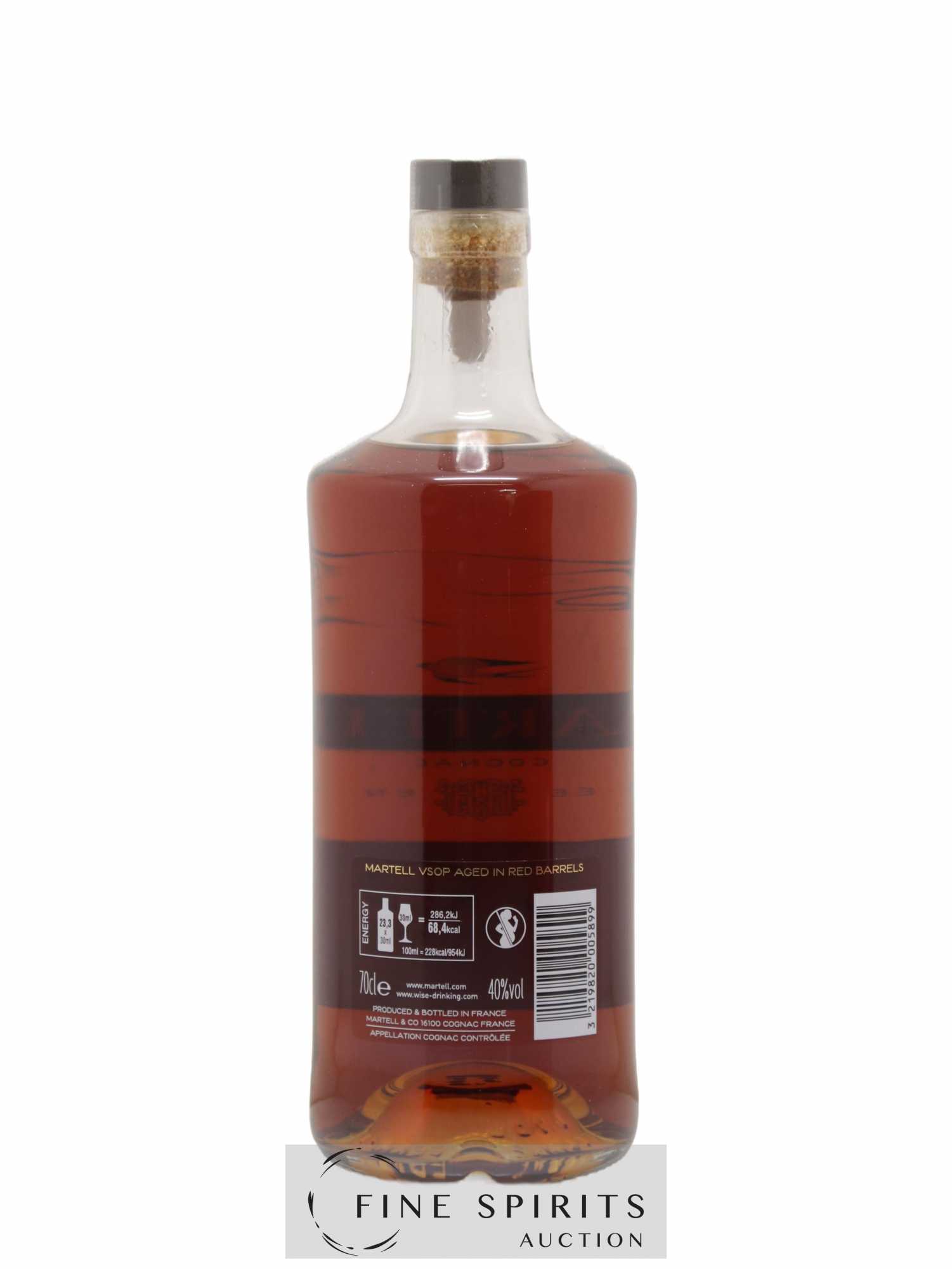 Martell Of. VSOP Aged in Red Barrels - Lot de 1 bouteille - 2