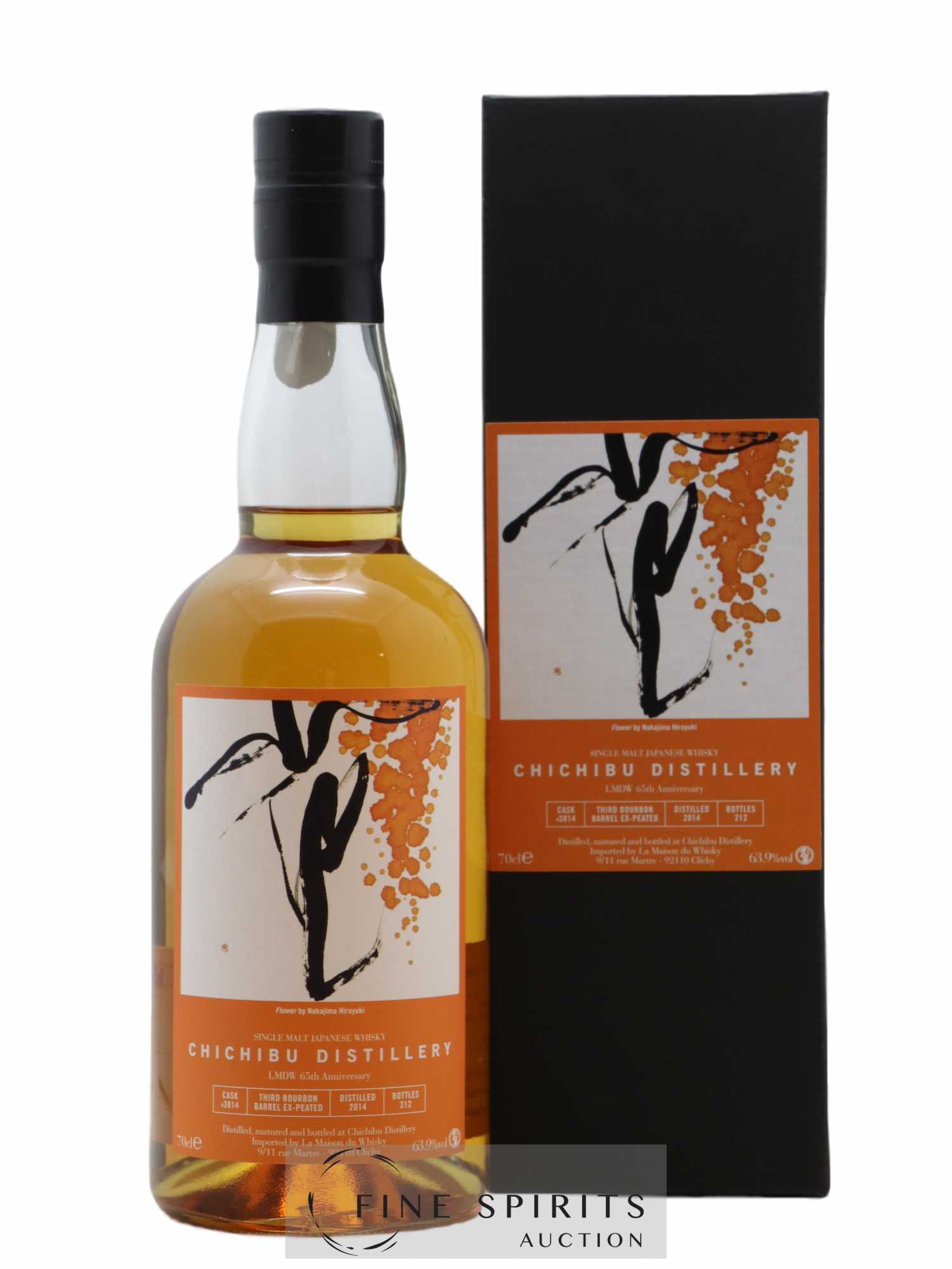 Chichibu 2014 Of. Cask n°3814 - One of 212 LMDW 65th Anniversary - Lot de 1 bouteille - 0