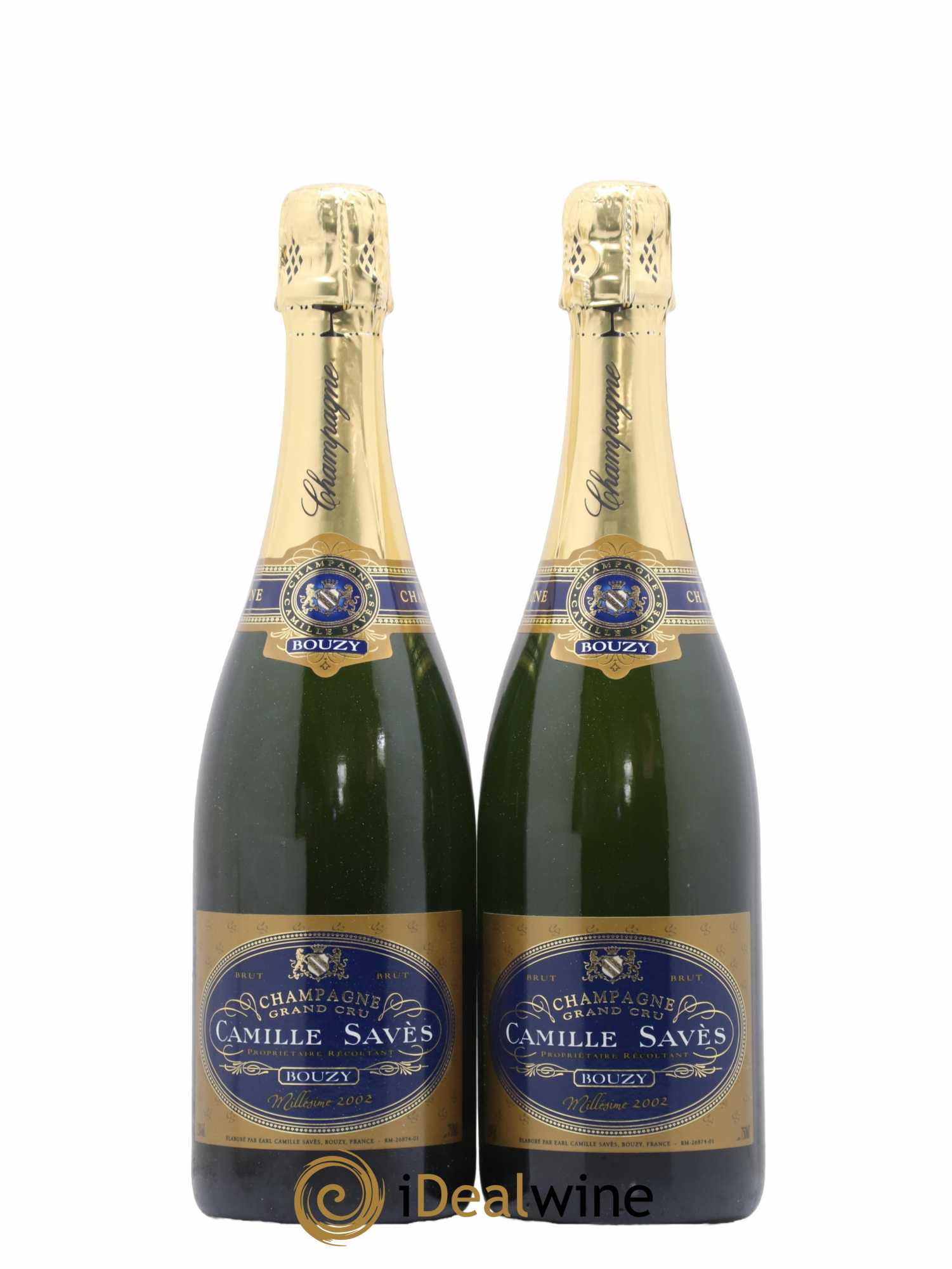 Champagne Grand cru Camille Savés 2002 - Posten von 2 Flaschen - 0