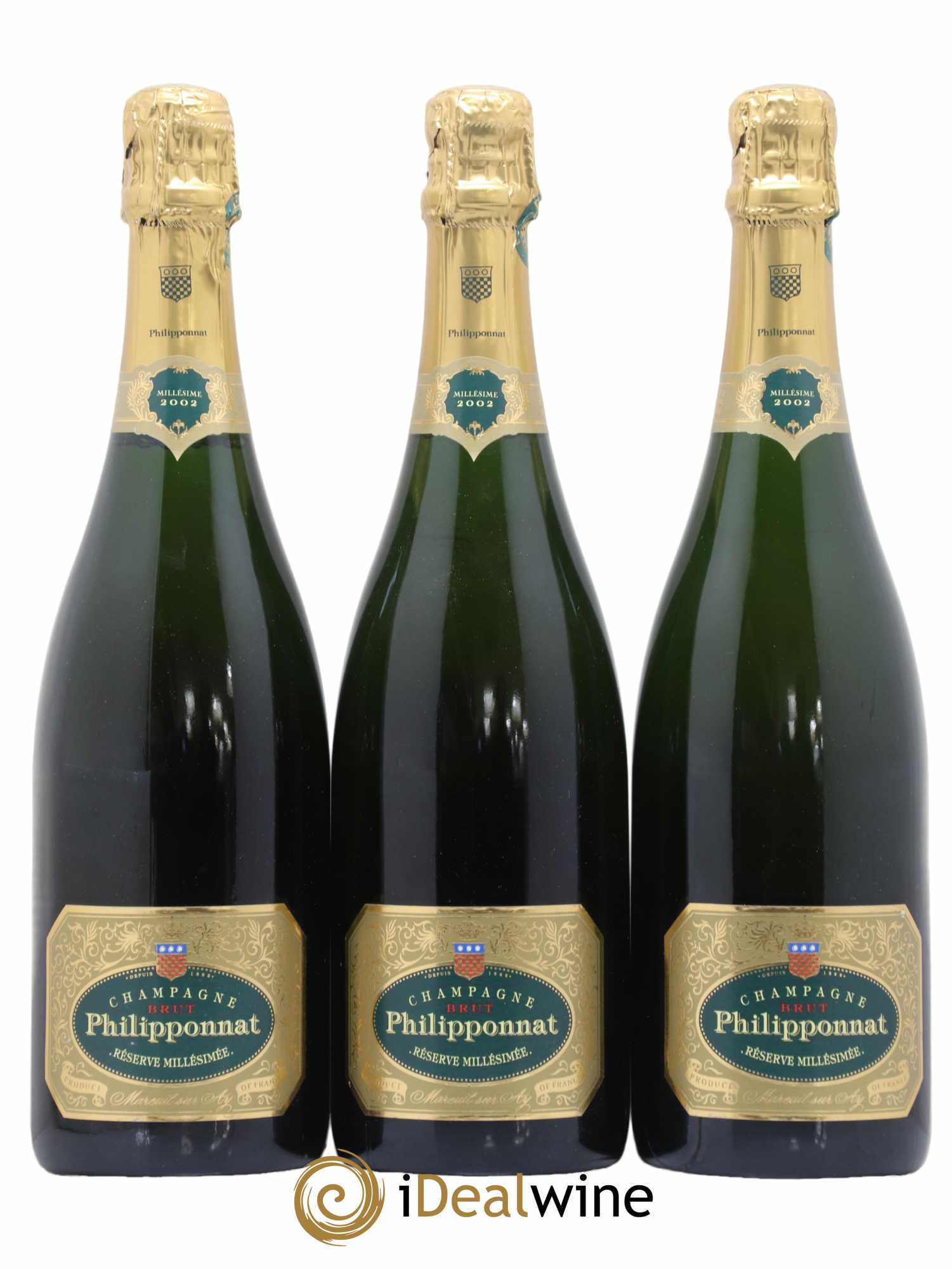 Champagne Réserve Millésimée Philipponnat 2002 - Posten von 3 Flaschen - 0