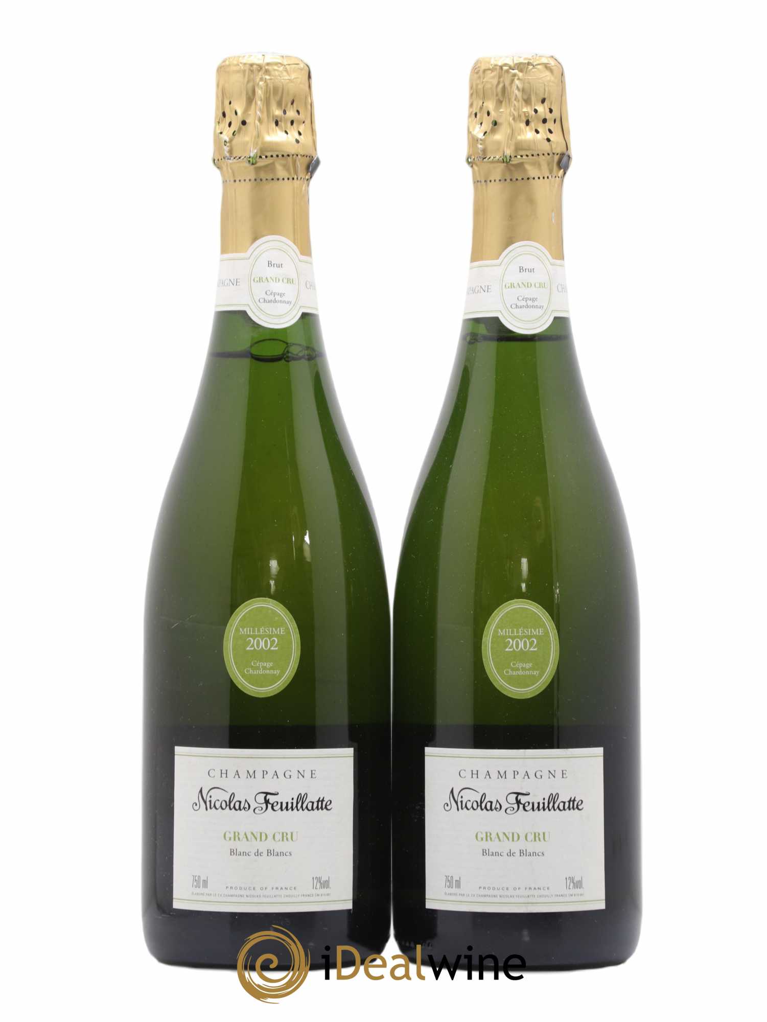 Blanc de Blancs Nicolas Feuillate 2002 - Lot de 2 bouteilles - 0