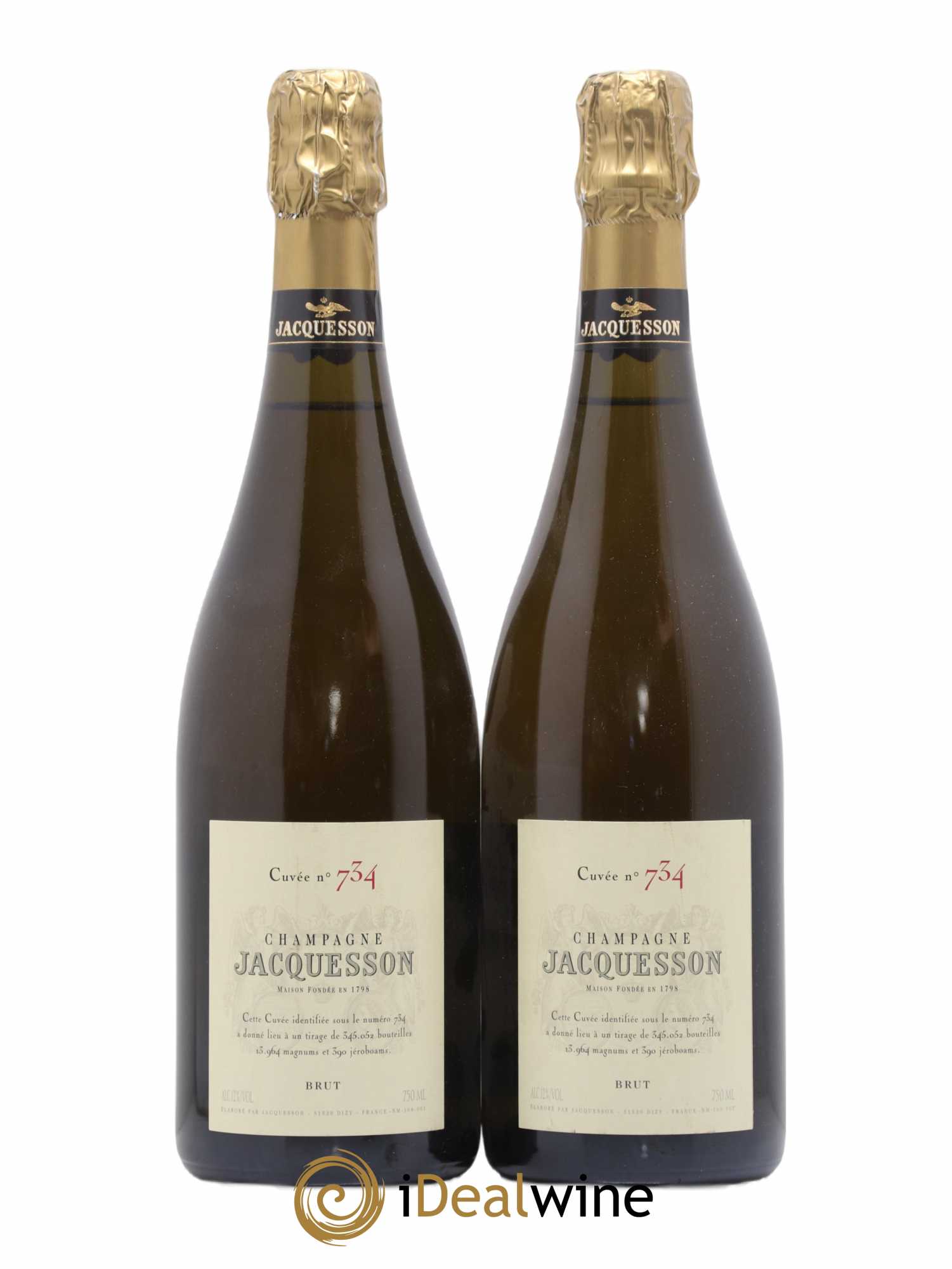 Cuvée 734 Jacquesson - Lot de 2 bouteilles - 0