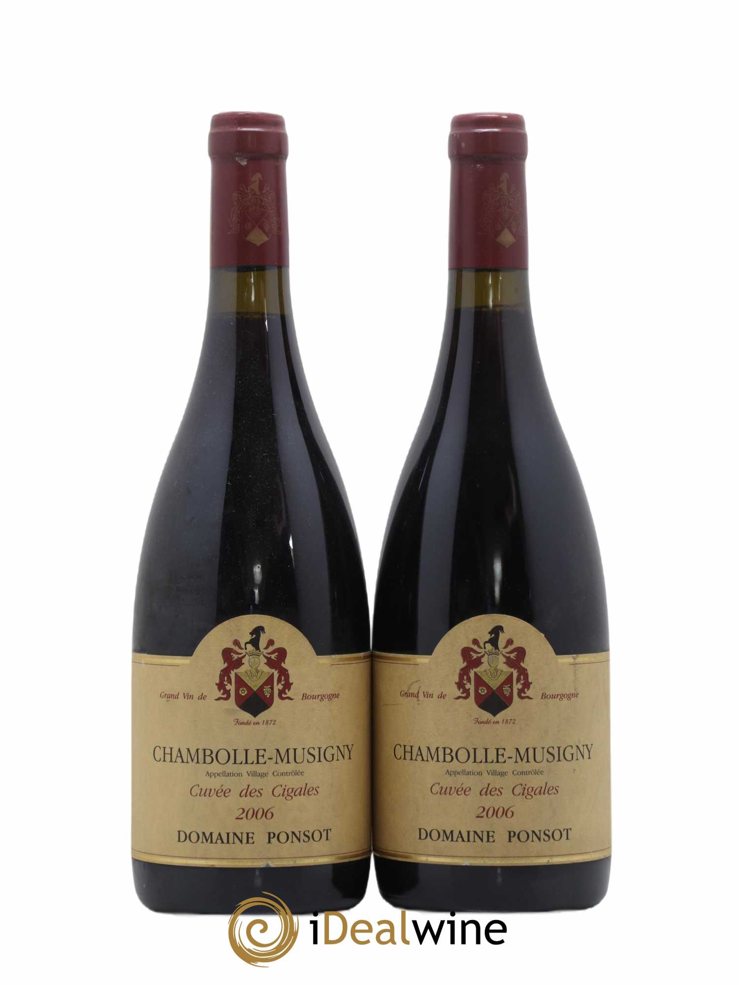 Chambolle-Musigny Cuvée des Cigales Ponsot (Domaine) 2006 - Lot de 2 bouteilles - 0
