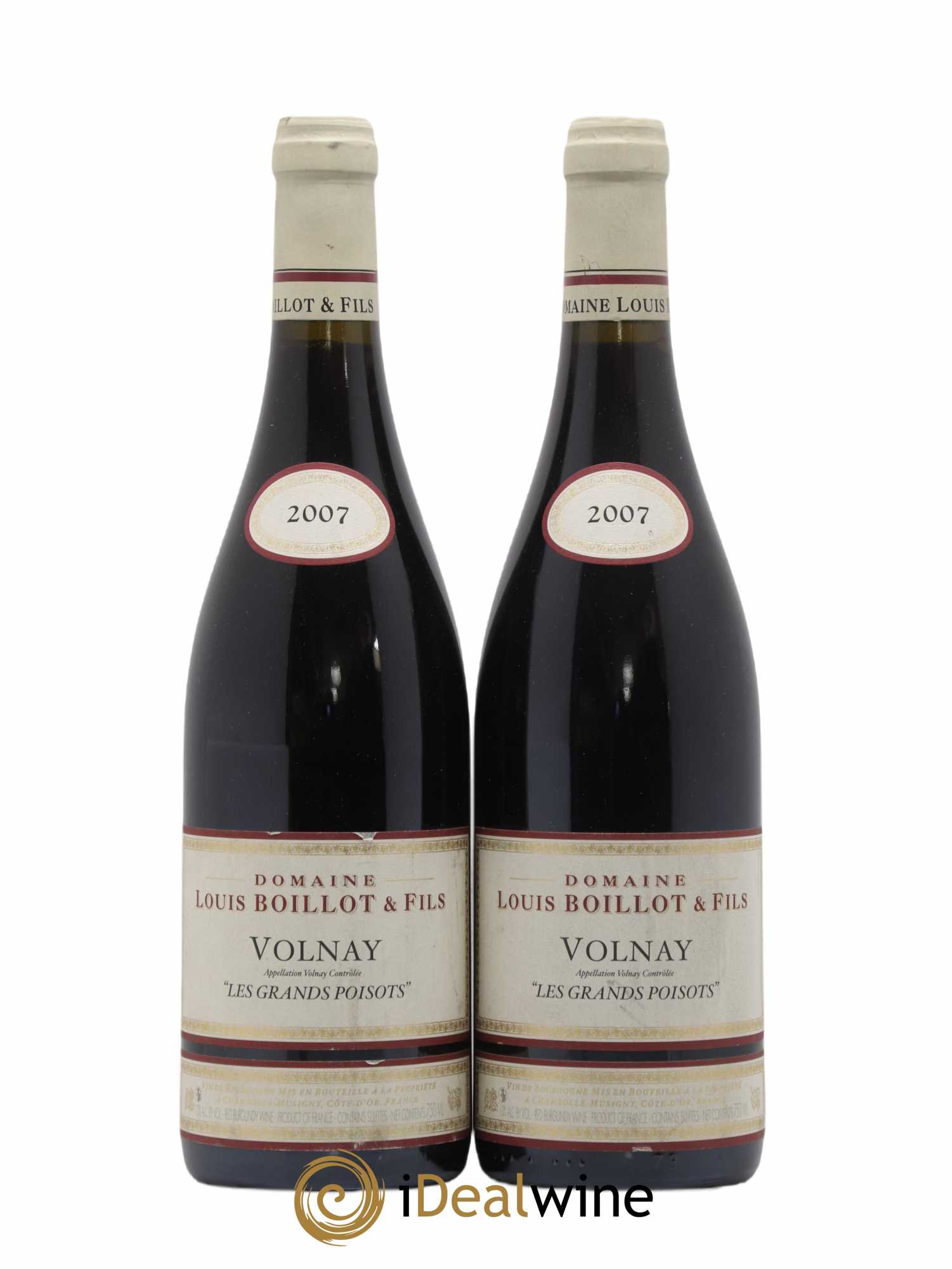 Volnay Grands Poisots Domaine Louis Boillot 2007 - Posten von 2 Flaschen - 0