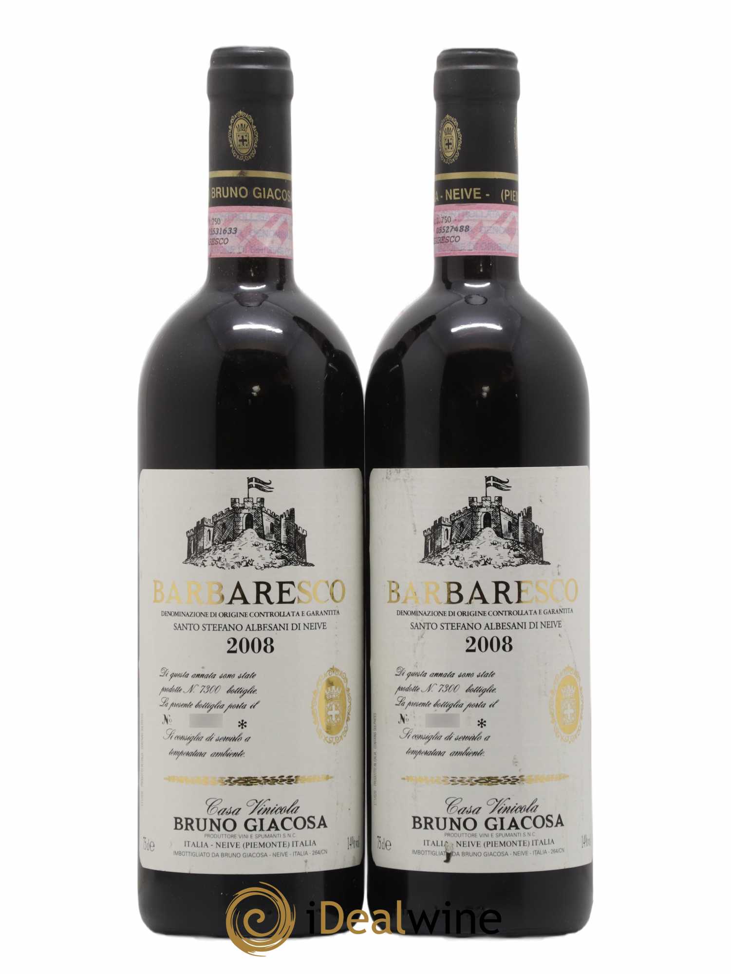 Barbaresco DOCG Santo Stefano di Neive Bruno Giacosa 2008 - Lot de 2 bouteilles - 0