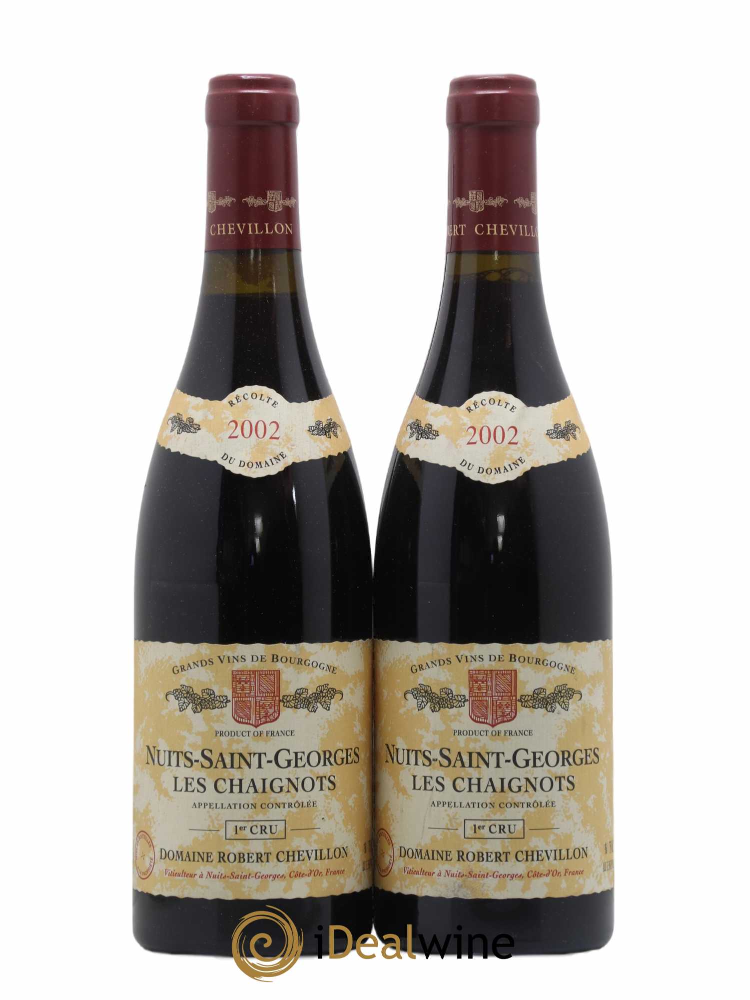 Nuits-Saint-Georges 1er Cru Les Chaignots Robert Chevillon 2002 - Lot de 2 bouteilles - 0