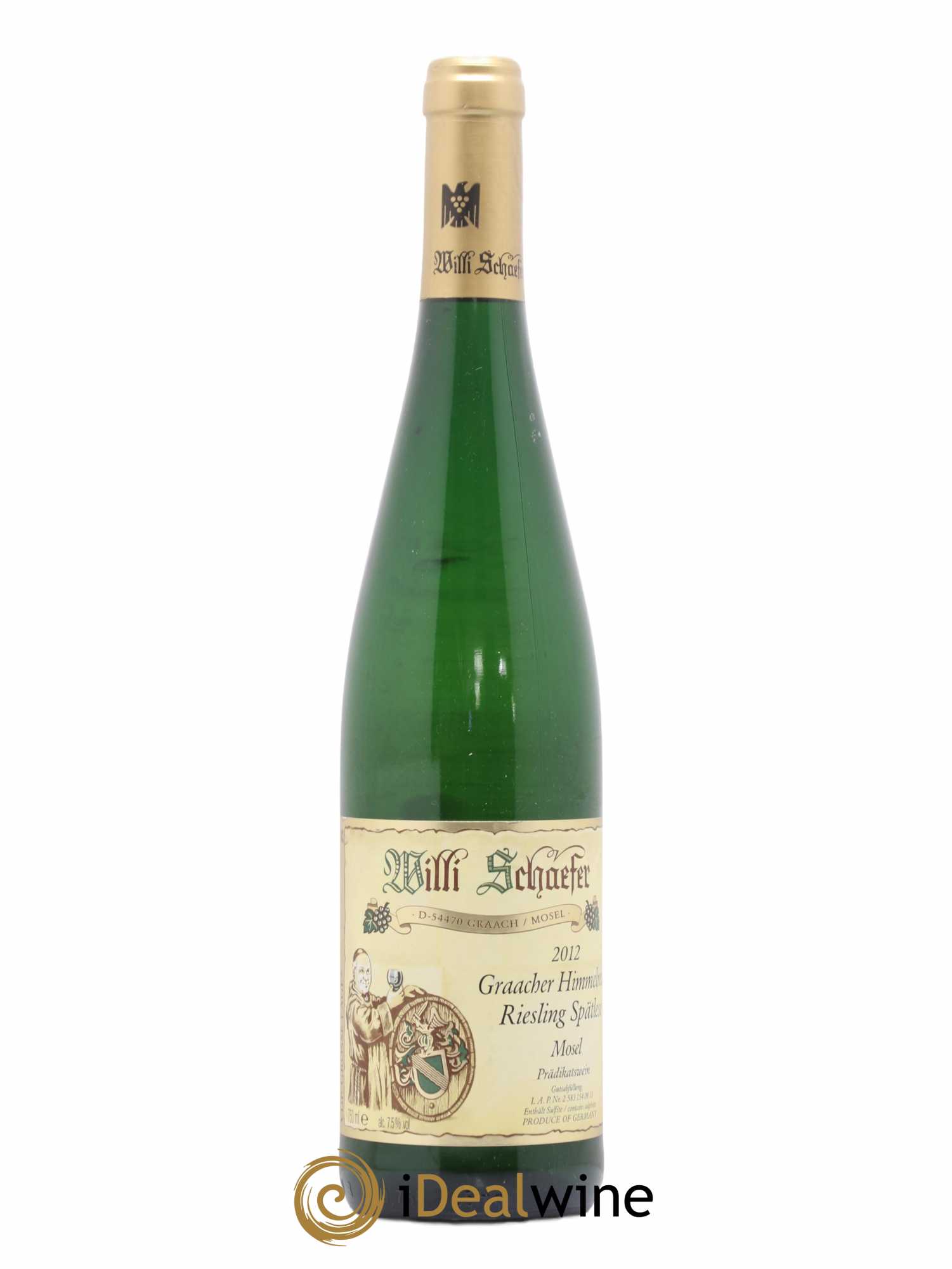 Riesling Willi Schaefer Graacher Himmelreich Spatlese 2012 - Lot de 1 bouteille - 0