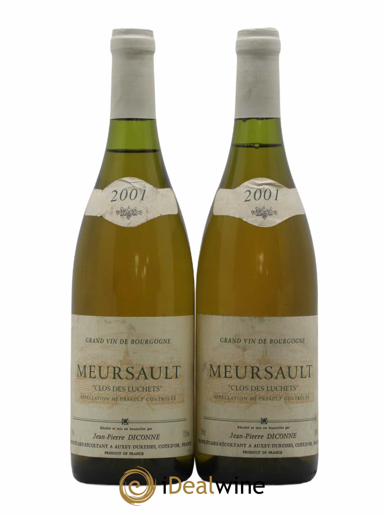 Meursault Clos des Luchets Domaine Diconne 2001 - Posten von 2 Flaschen - 0