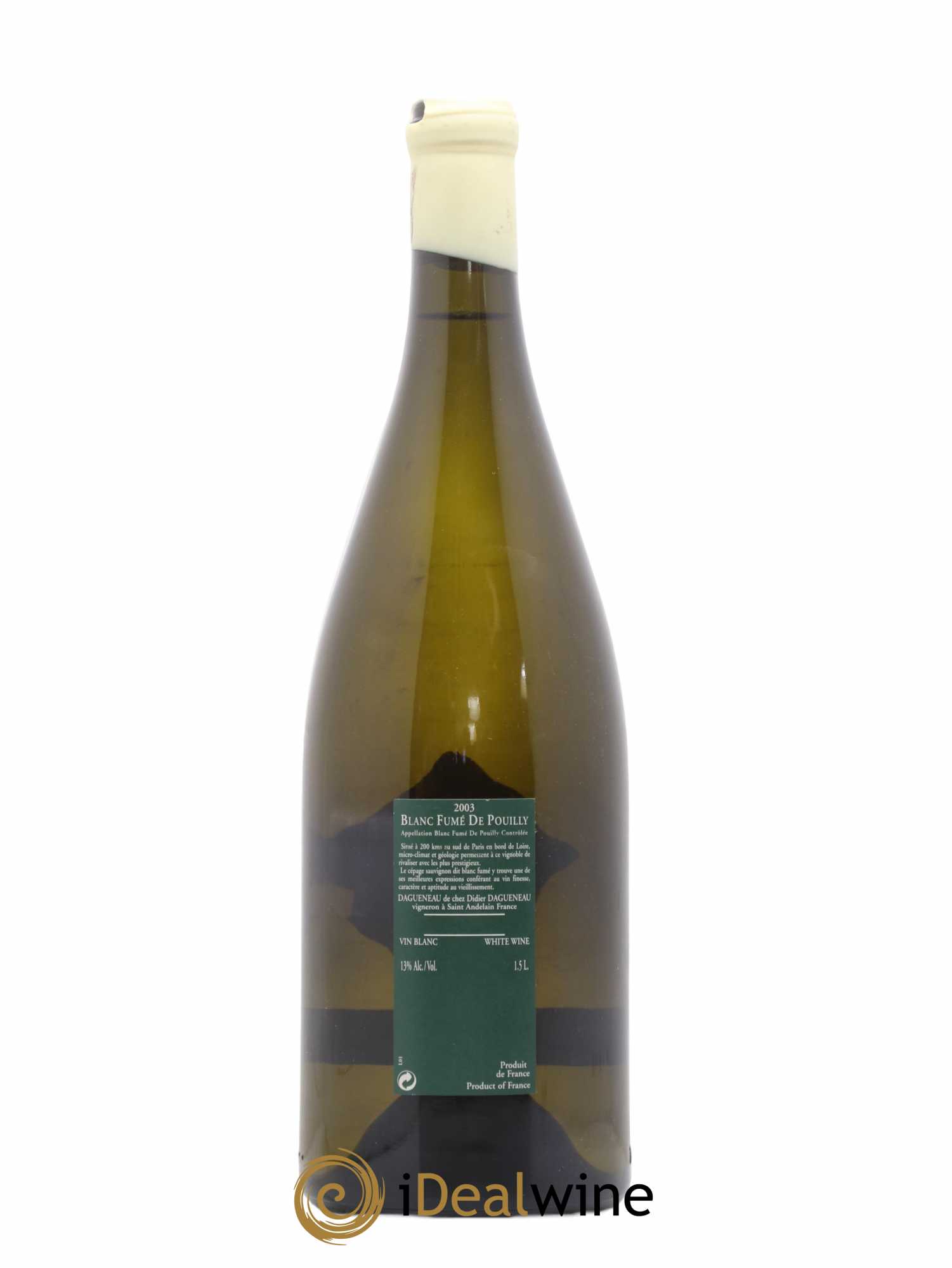 Vin de France (anciennement Pouilly-Fumé) Silex Dagueneau (Domaine Didier - Louis-Benjamin) 2003 - Lot de 1 magnum - 1