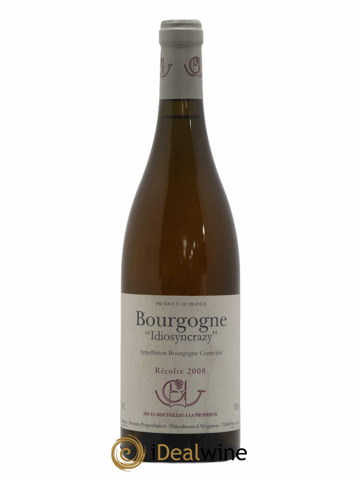 Bourgogne Idiosyncrazy Domaine Guffens Heynen 2008 - Posten von 1 Flasche - 0