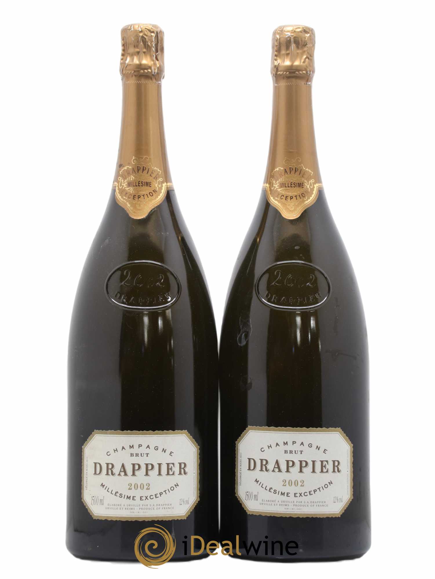 Millésime Exception Drappier 2002 - Lot de 2 magnums - 0