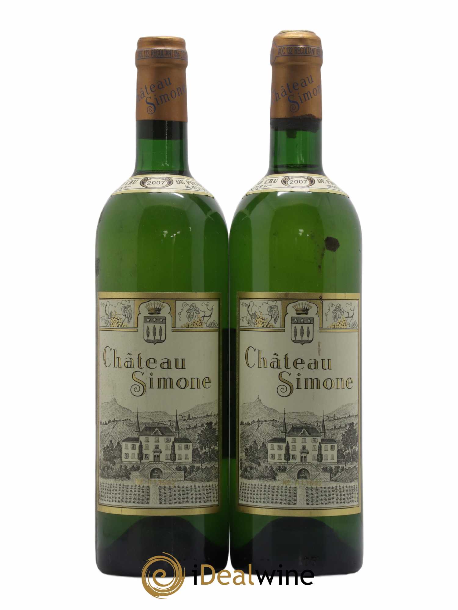 Palette Château Simone Famille Rougier 2007 - Lot de 2 bouteilles - 0