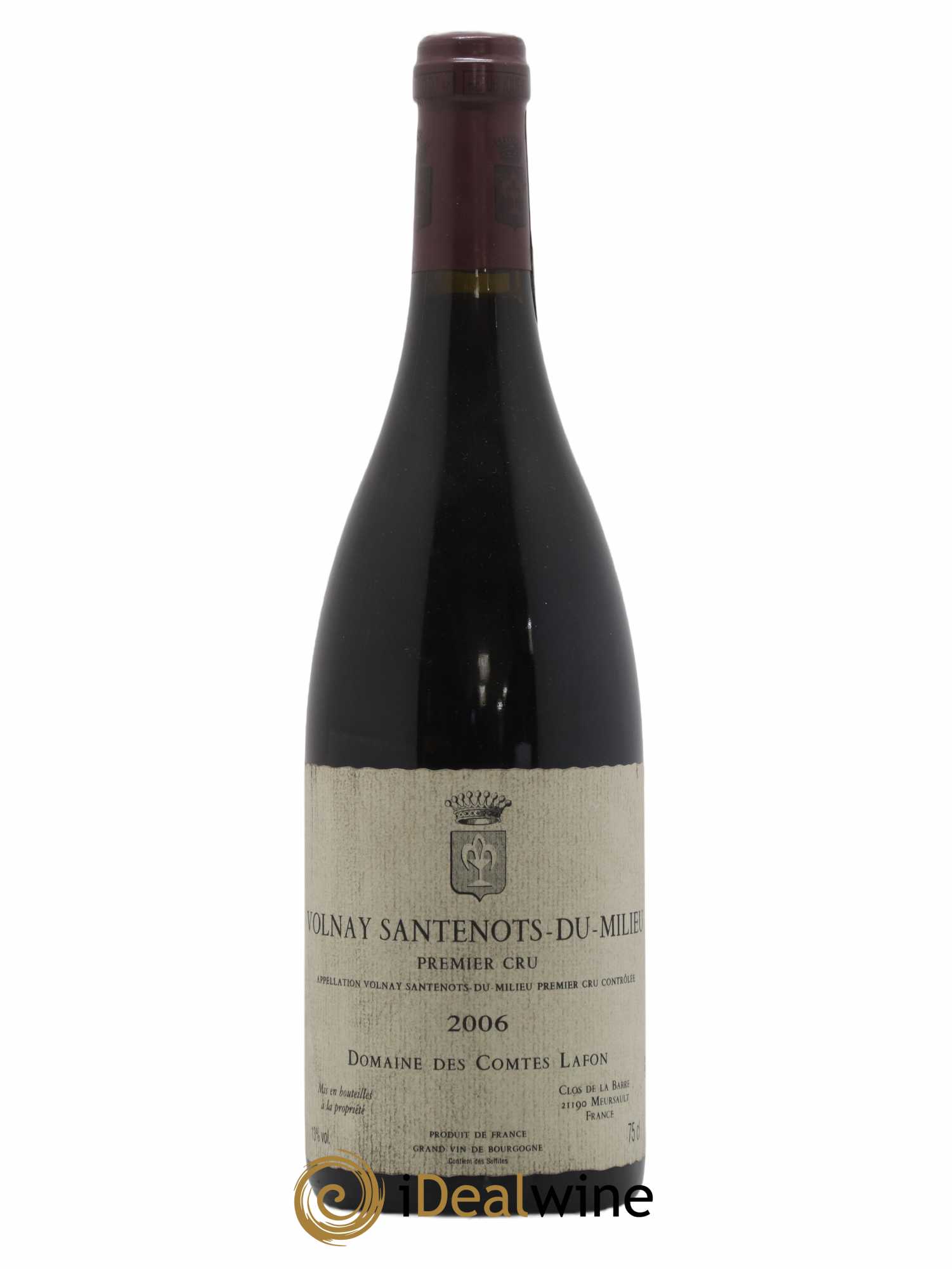 Volnay 1er Cru Santenots du Milieu Comtes Lafon (Domaine des) 2006 - Lot de 1 bouteille - 0