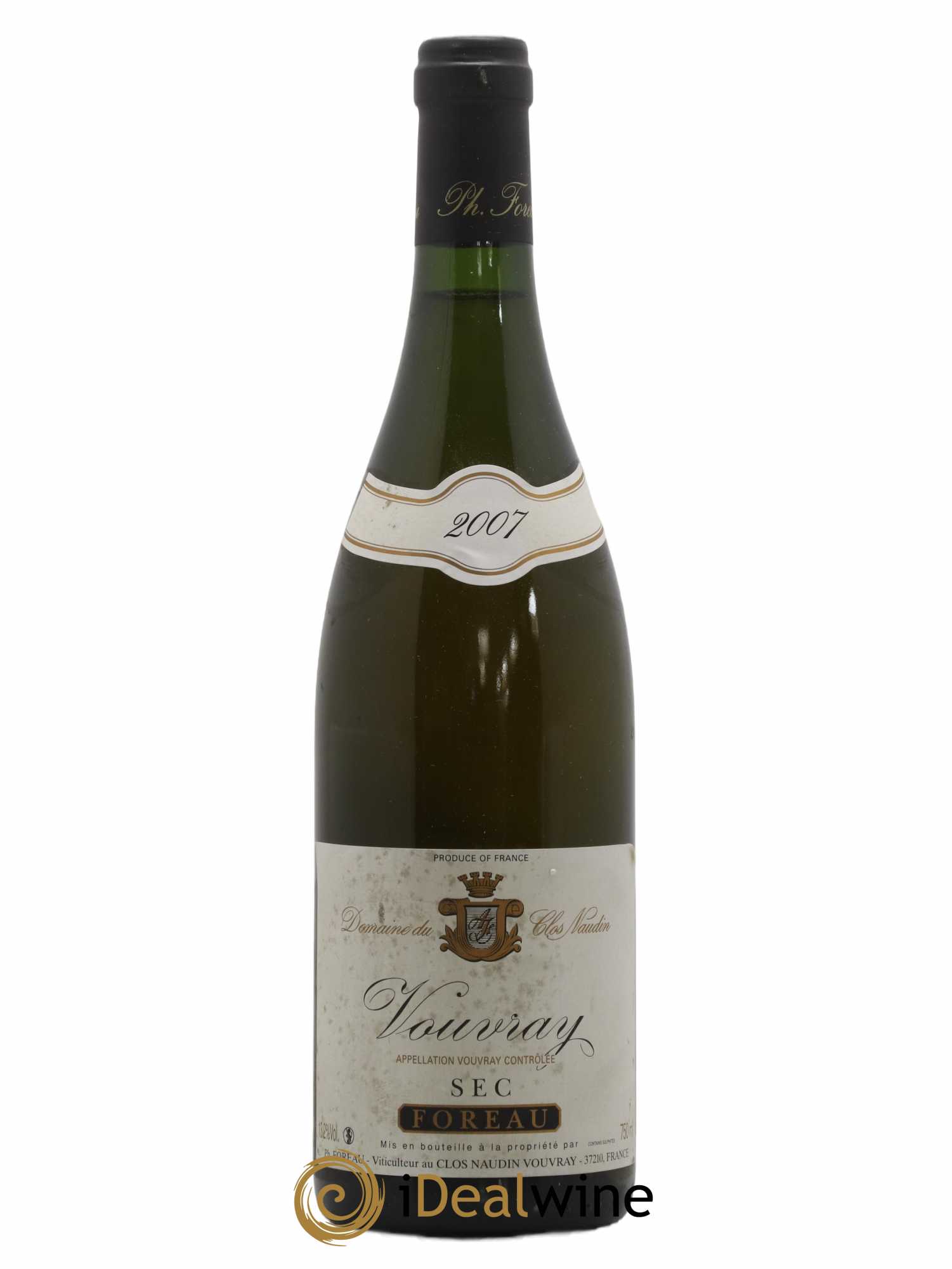 Vouvray Sec Clos Naudin - Philippe Foreau 2007 - Lot de 1 bouteille - 0