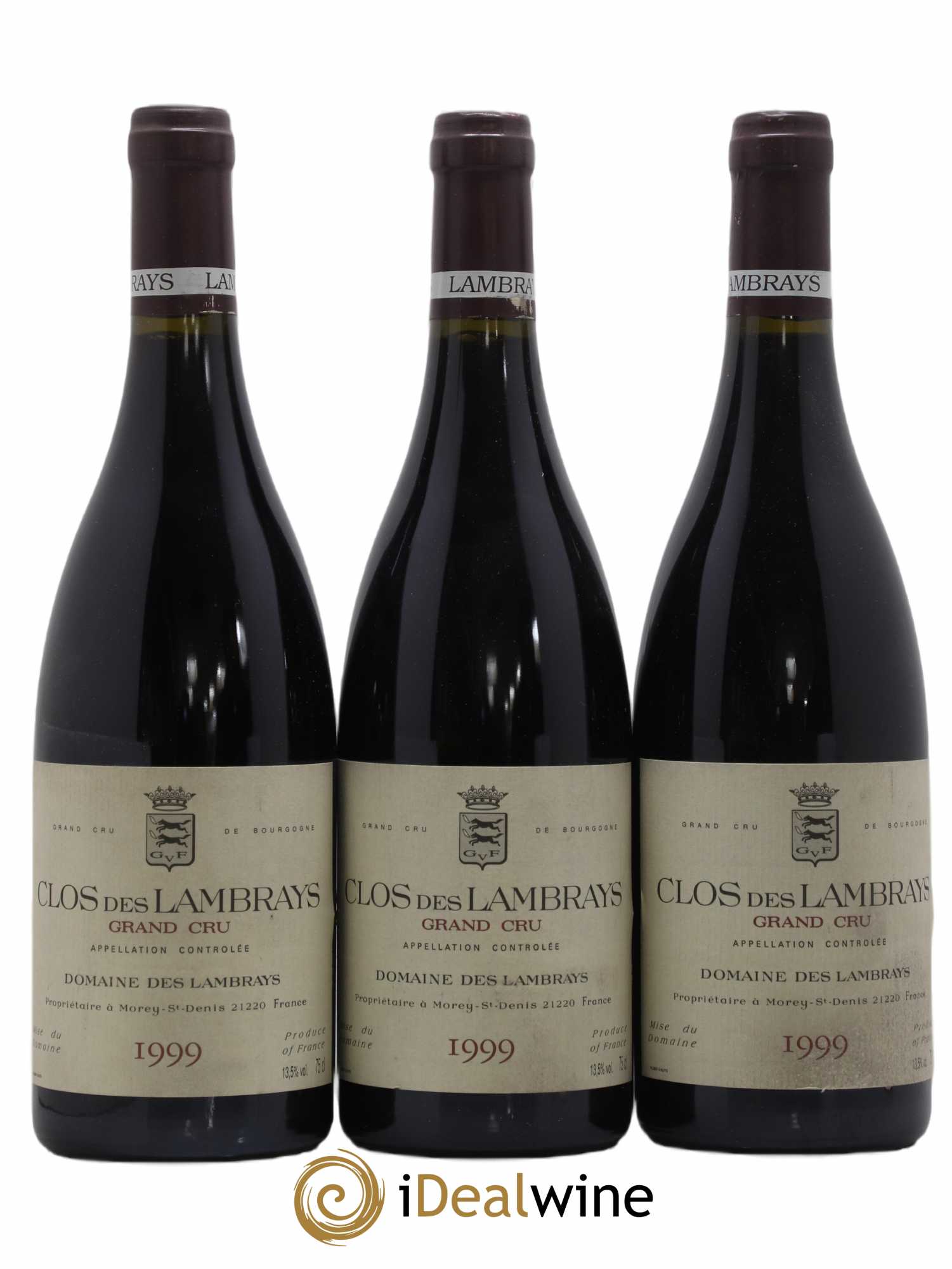 Clos des Lambrays Grand Cru Domaine des Lambrays 1999 - Lot de 3 bouteilles - 0