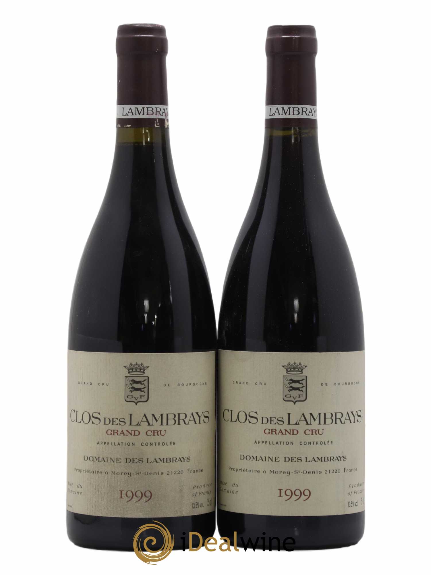 Clos des Lambrays Grand Cru Domaine des Lambrays 1999 - Lotto di 2 bottiglie - 0