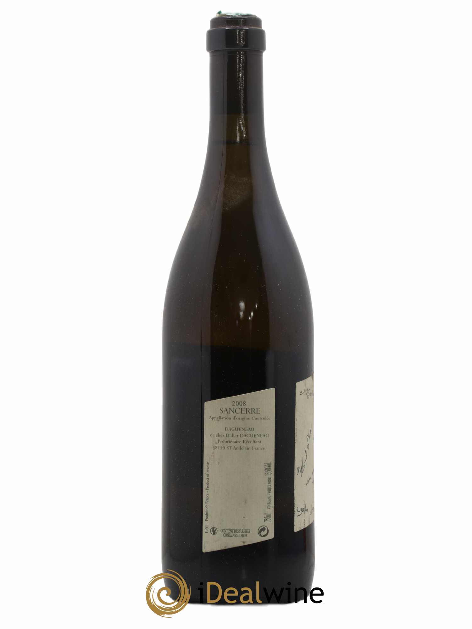 Sancerre Le Mont Damné Chavignol Dagueneau (Domaine Didier - Louis-Benjamin) 2008 - Lot de 1 bouteille - 1