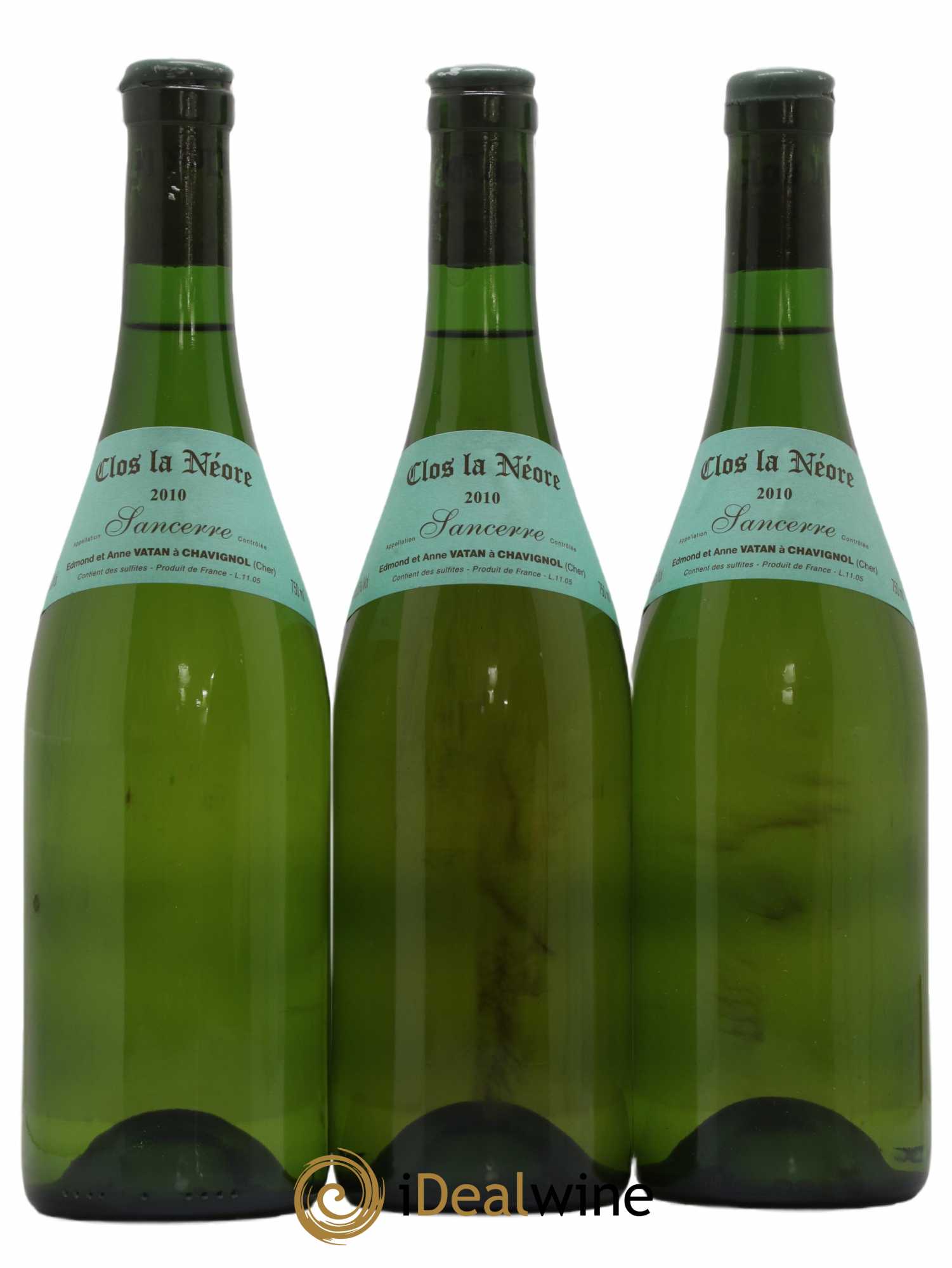 Sancerre Clos la Neore Edmond Vatan 2010 - Lot de 3 bouteilles - 0
