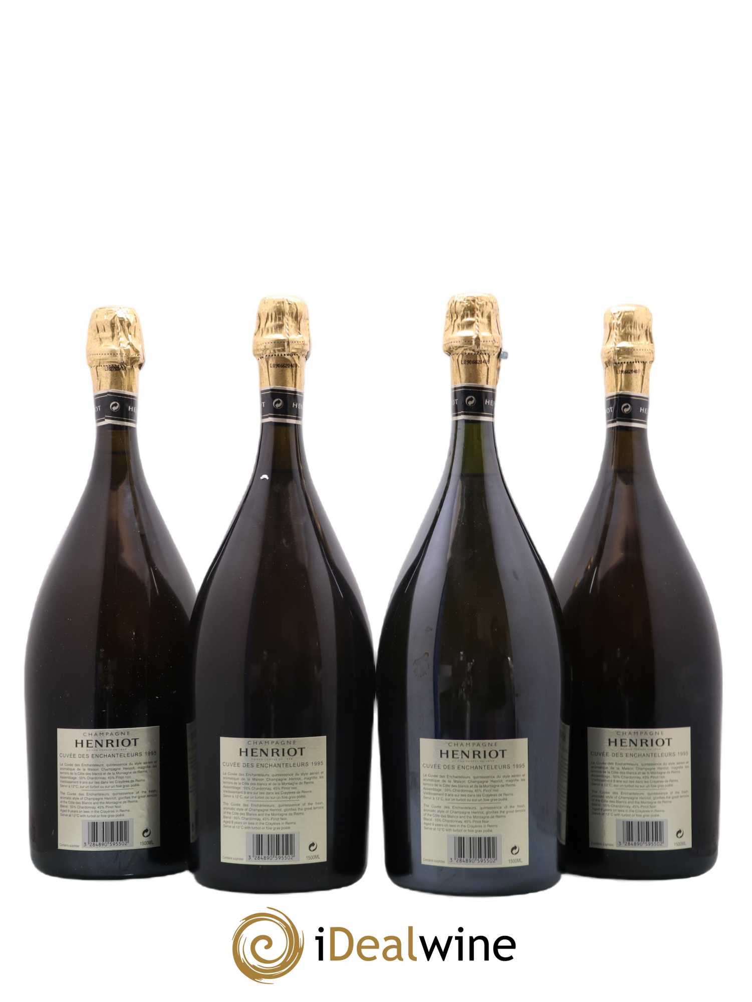 Cuvée des Enchanteleurs Henriot 1995 - Lot de 4 magnums - 1