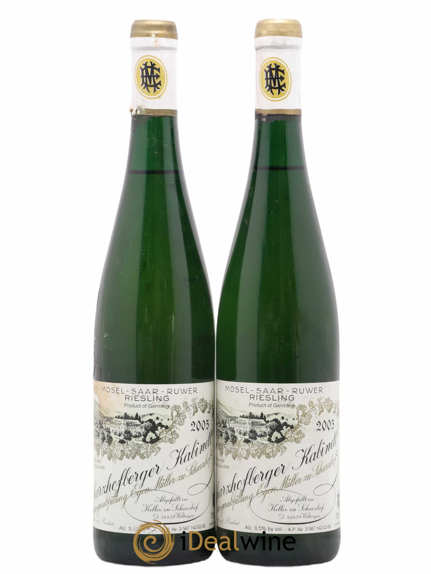 Riesling Scharzhofberger Kabinett Egon Muller 2005 - Lot de 2 bouteilles - 0