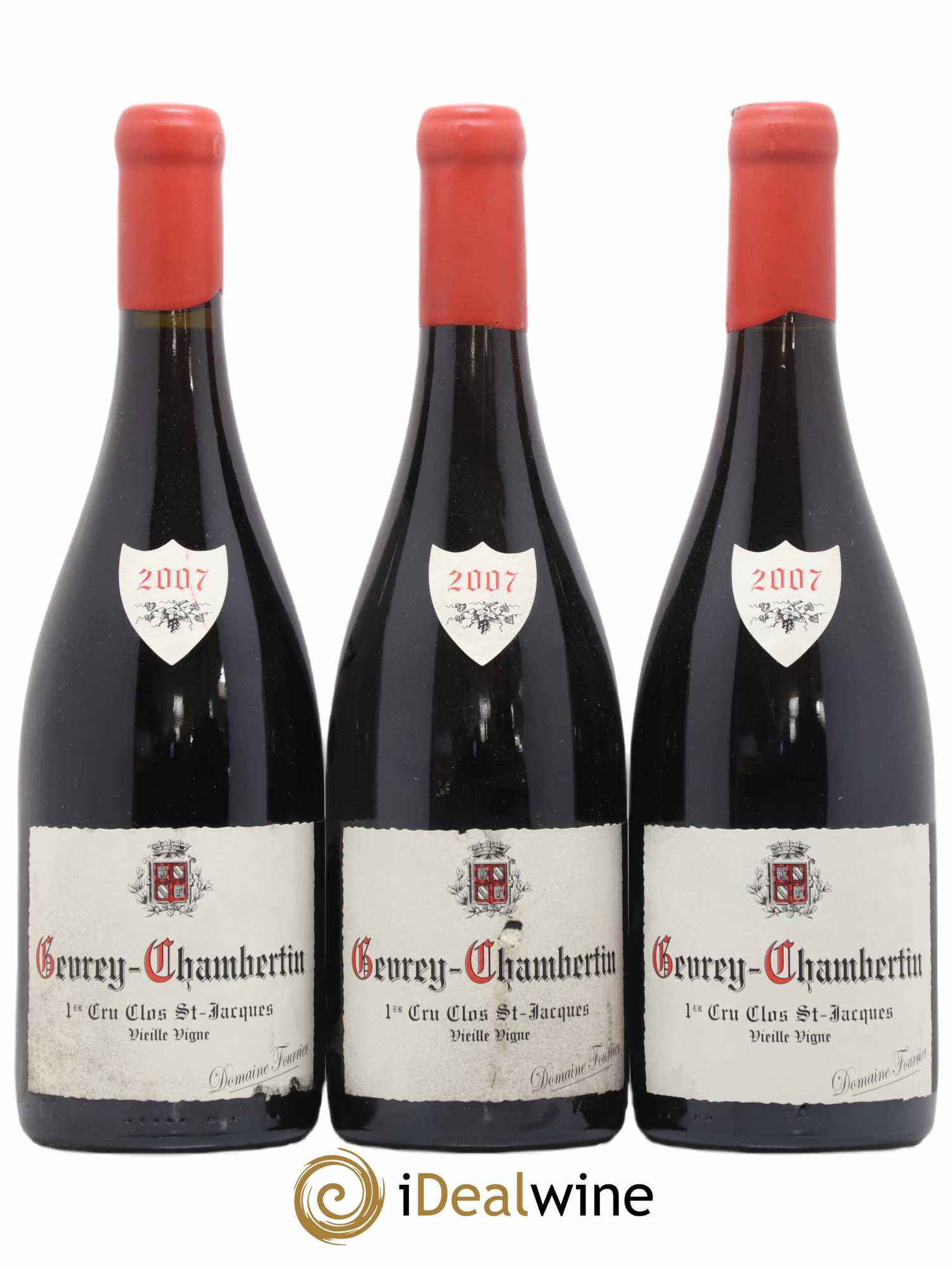 Gevrey-Chambertin 1er Cru Clos Saint-Jacques Vieille Vigne Fourrier (Domaine) 2007 - Lot de 3 bouteilles - 0